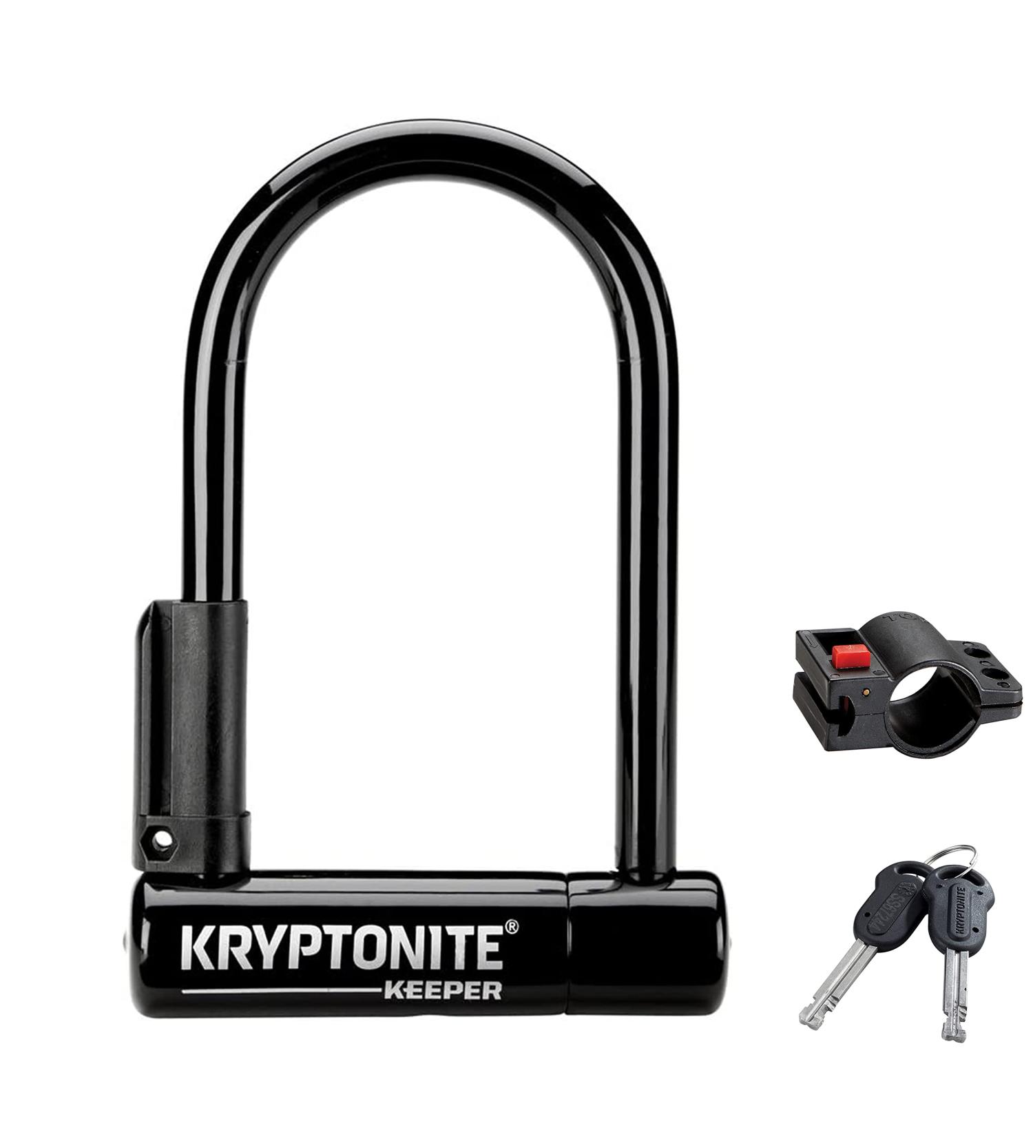 Kryptonite Keeper Mini-6 Bicycle Lock - Compact & Secure 8.3x15.2cm Black | International Shipping Available - Buy Online on GoSupps.com