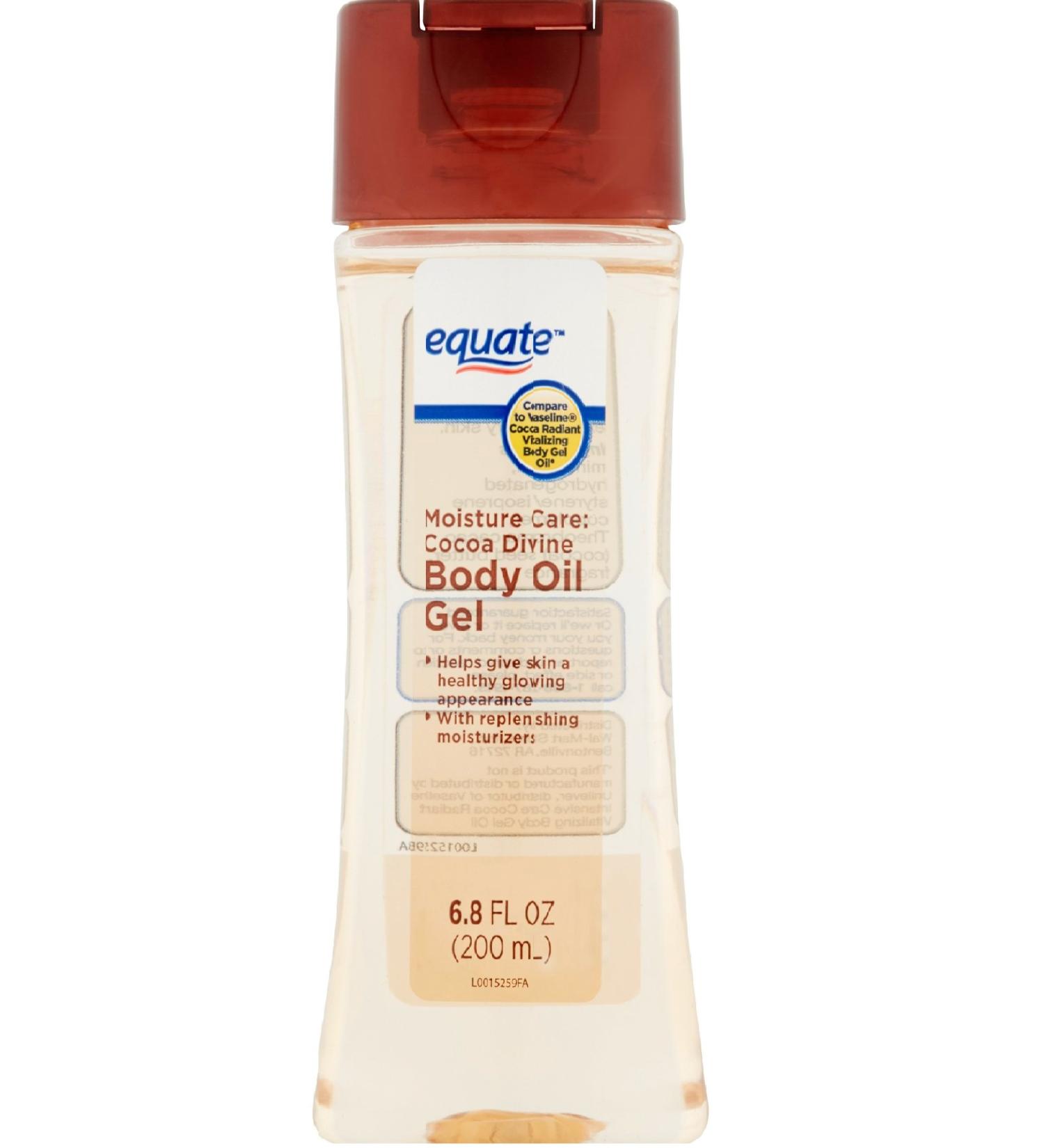 Equate Moisture Care Cocoa Divine Body Oil Gel 6.8 fl oz - Pack of 2 - Buy Online on GoSupps.com
