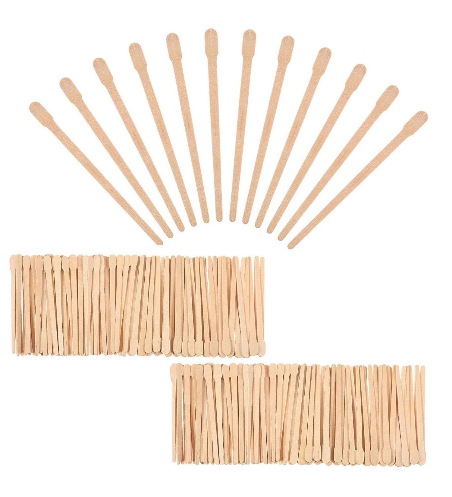 600 Pack Wooden Waxing Spatulas for Hair Removal | Natural Wood Wax Sticks - Ideal for Salon & Home Use - Buy Online on GoSupps.com