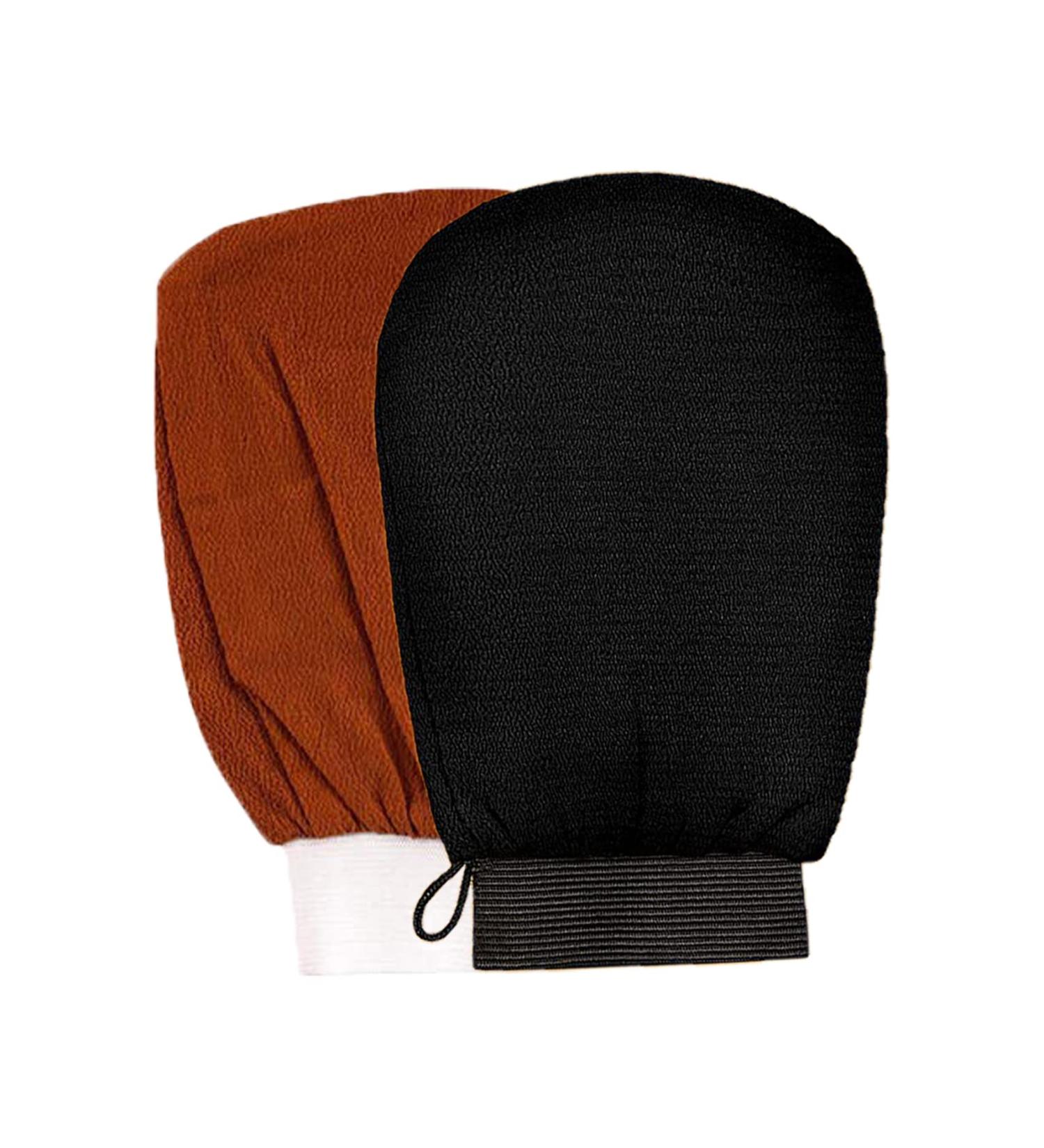 Kafeiya Peeling Glove Set - 2 Scrub Gloves for Body & Face | Deep Pore Cleanser for Men & Women | Exfoliate Dead Skin Effectively - Buy Online on GoSupps.com
