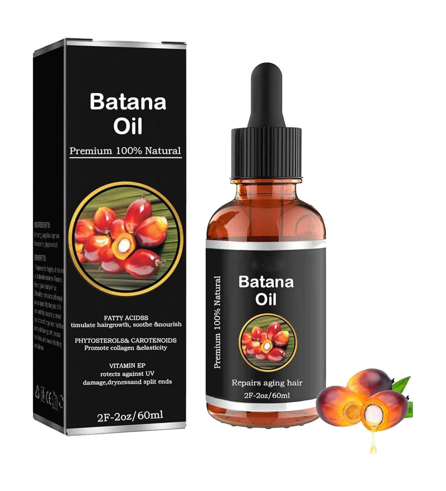 Batana Oil Batana Oil For Hair Growth Hair Growth Oil Batana Oil Organic Strengthening And Thickening Hair Repair Damaged Hair Nourishes Scalp Natural Hair Growth Oil 60ml - Buy Online on GoSupps.com
