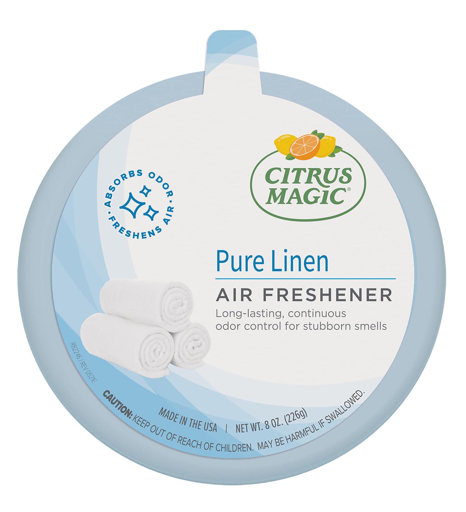 Citrus Magic Pure Linen Air Freshener | 8oz Odor Absorbing Solid | Pack of 1 - Buy Online on GoSupps.com