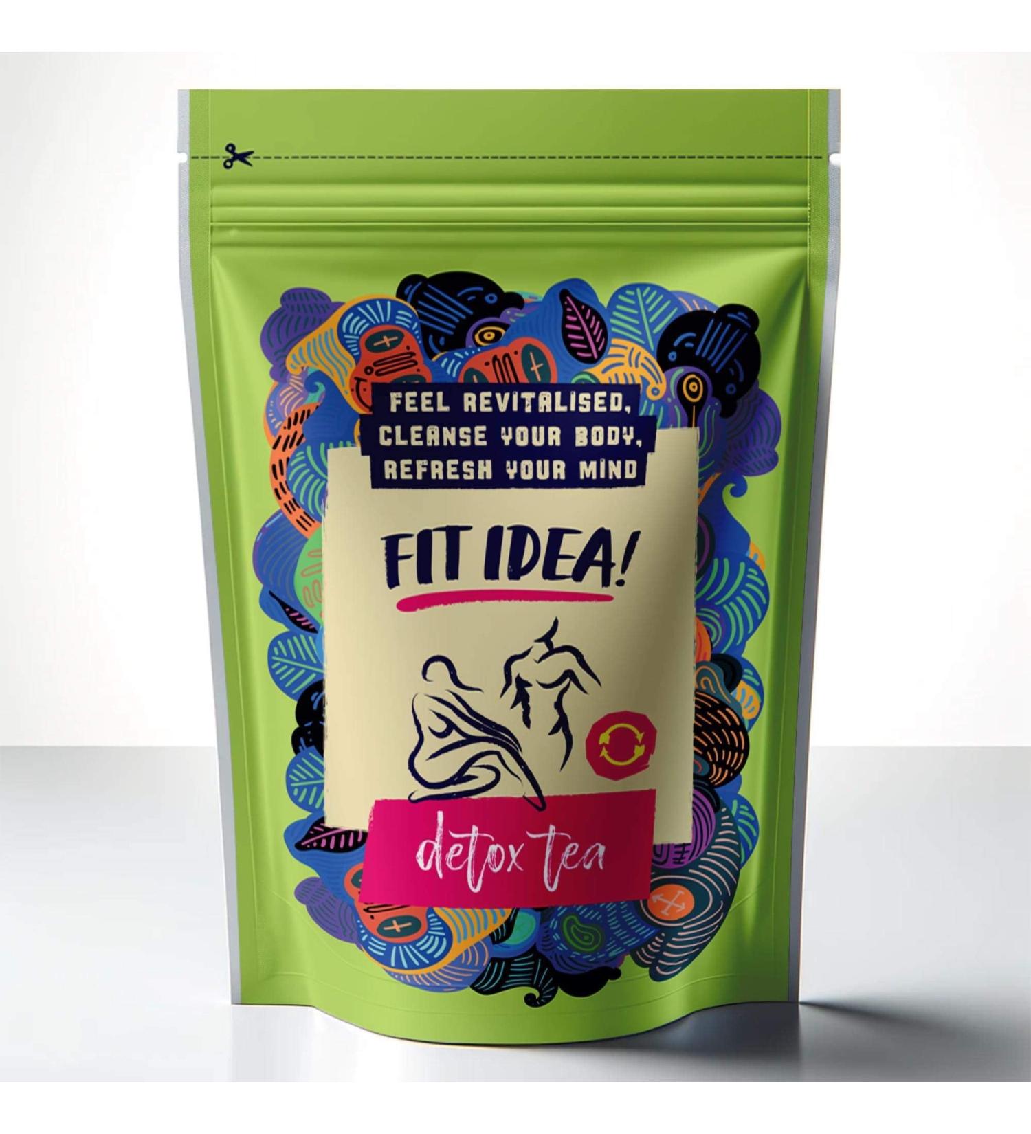 FIT IDEA Original Detox Tea 40 Servings Herbal Blend 100% Natural Premium Vegan