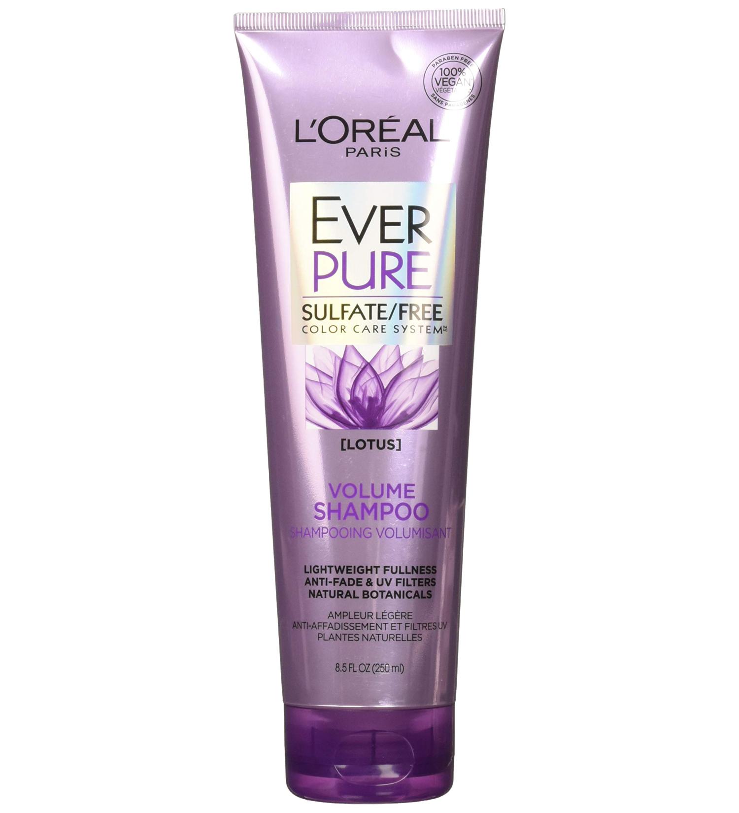 L'Oreal Ever Pure Volume Shampoo Lotus 8.5 Fl Oz (Pack of 2)