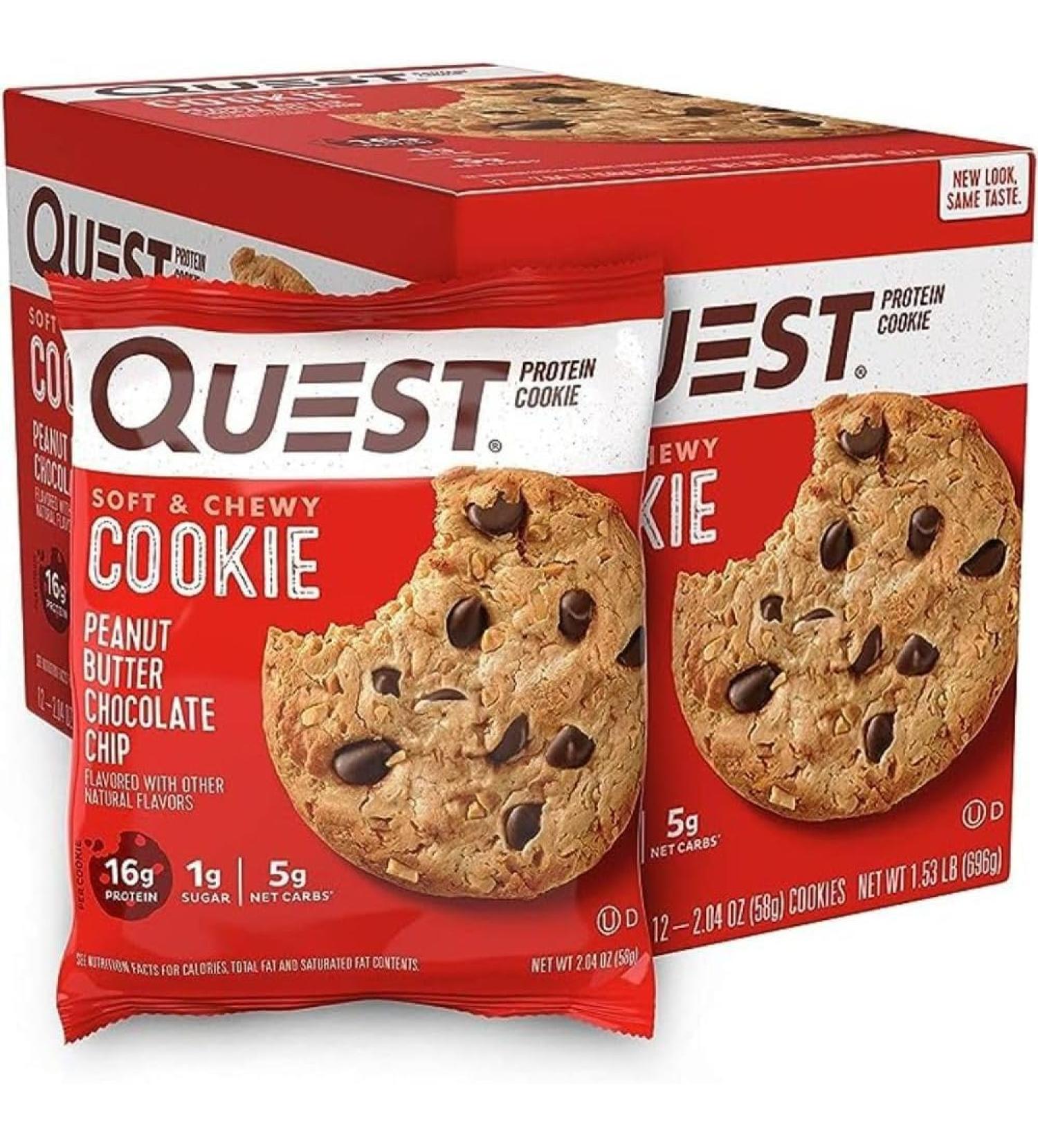 Quest Cookie Peanut Butter 12/Box - Buy Online on GoSupps.com