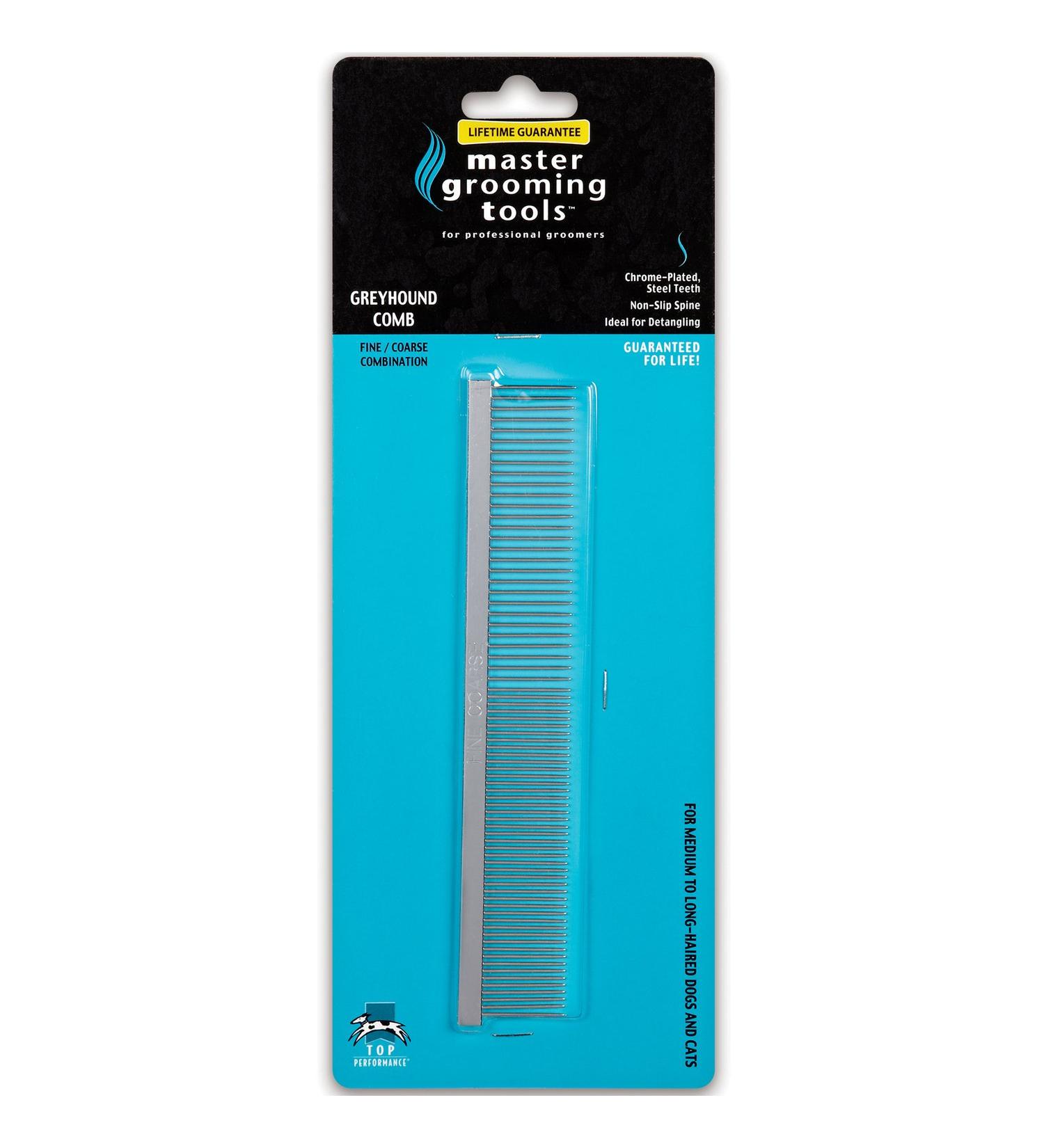 Master Grooming Tools Greyhound Combs | European-Style Dog Grooming Tools | Fine & Coarse | Perfect for Grooming All Breeds - Buy Online on GoSupps.com