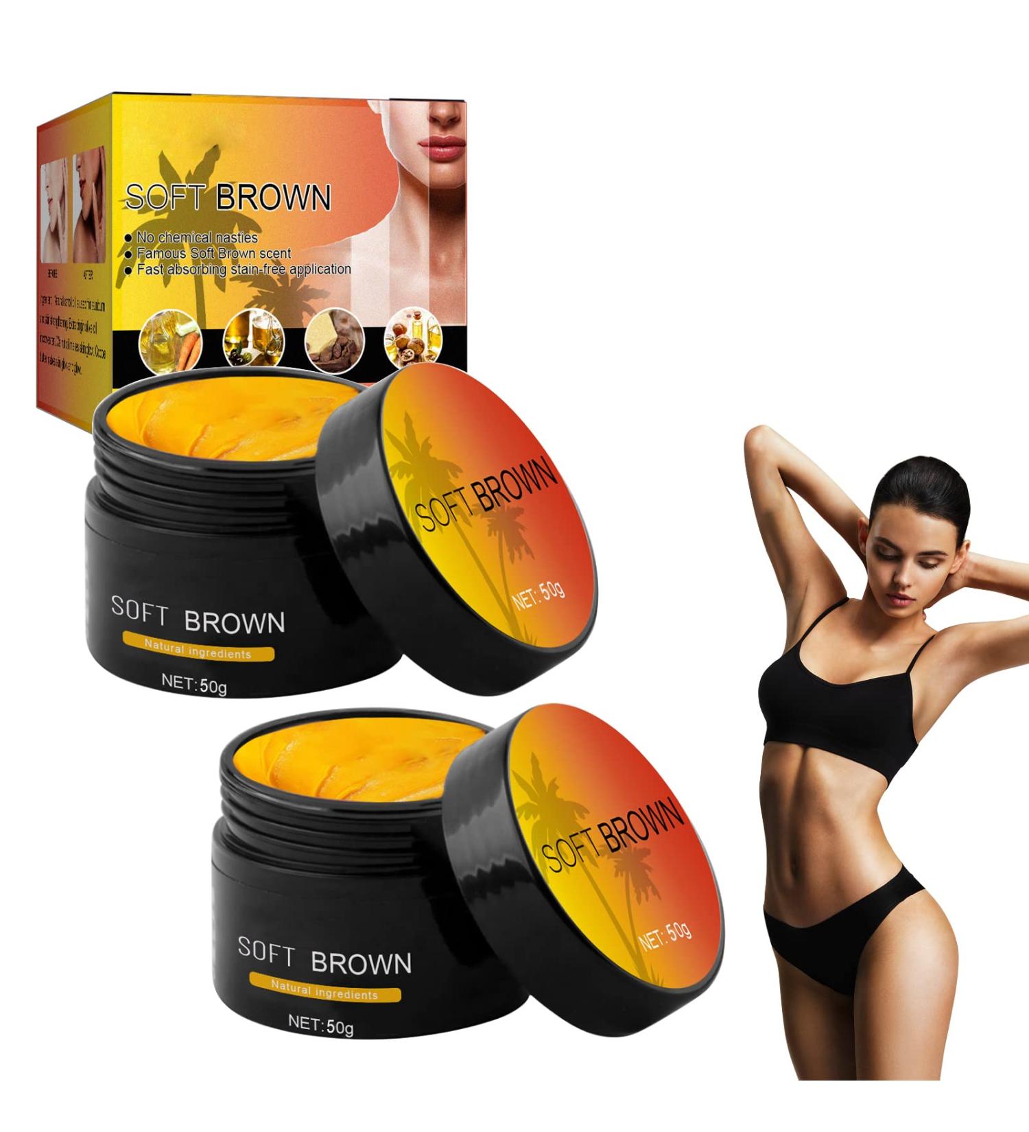 Fengyang Soft Brown Tanning Cream Bundle - Premium Accelerator & Booster for Sunbeds & Outdoor Tan, Natural & Effective Results (2Pcs) - Buy Online on GoSupps.com