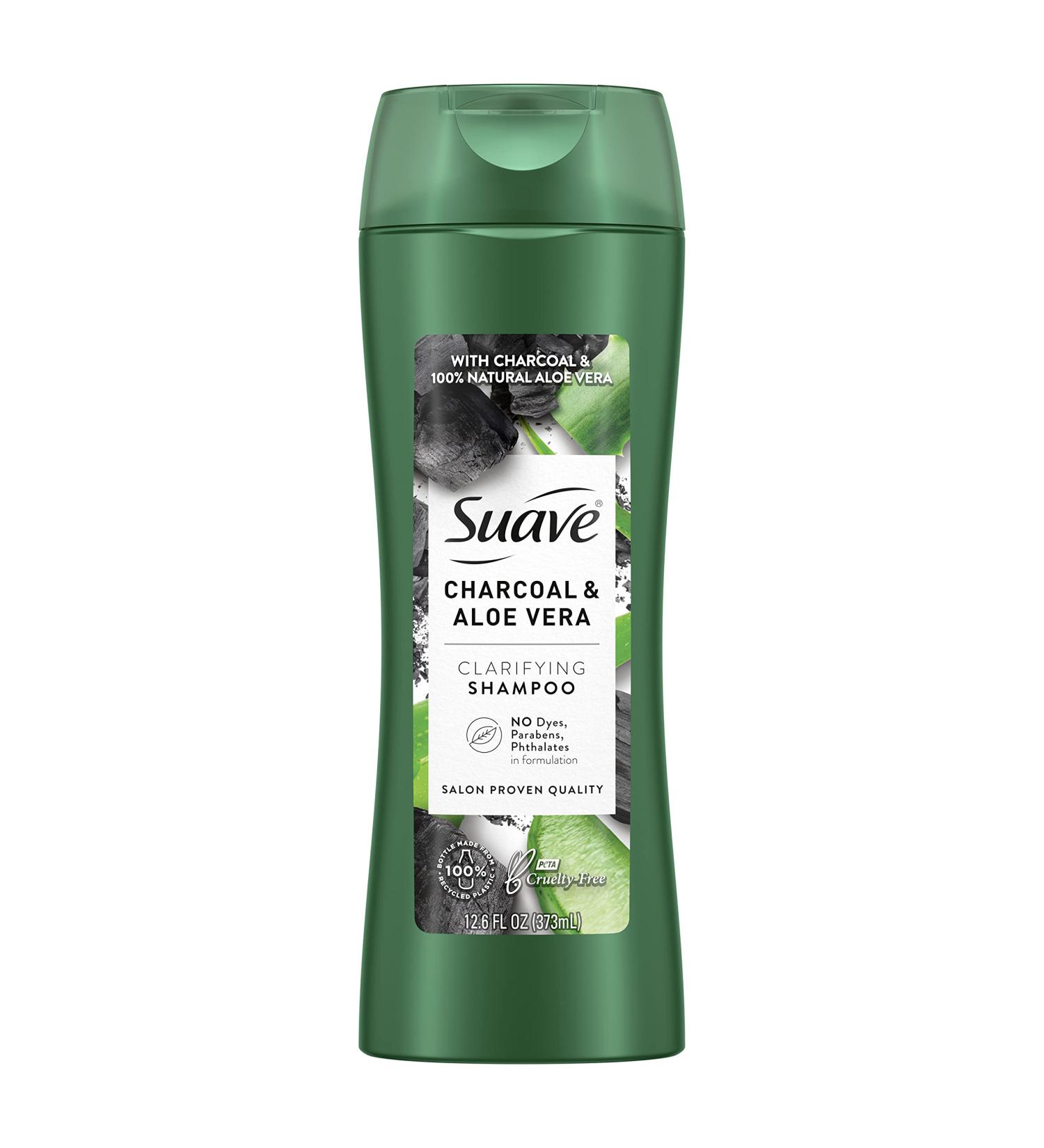 Suave Professionals Clarifying Shampoo Charcoal Aloe Vera 12.6 oz | Paraben-Free | Oily Hair Treatment - Buy Online on GoSupps.com