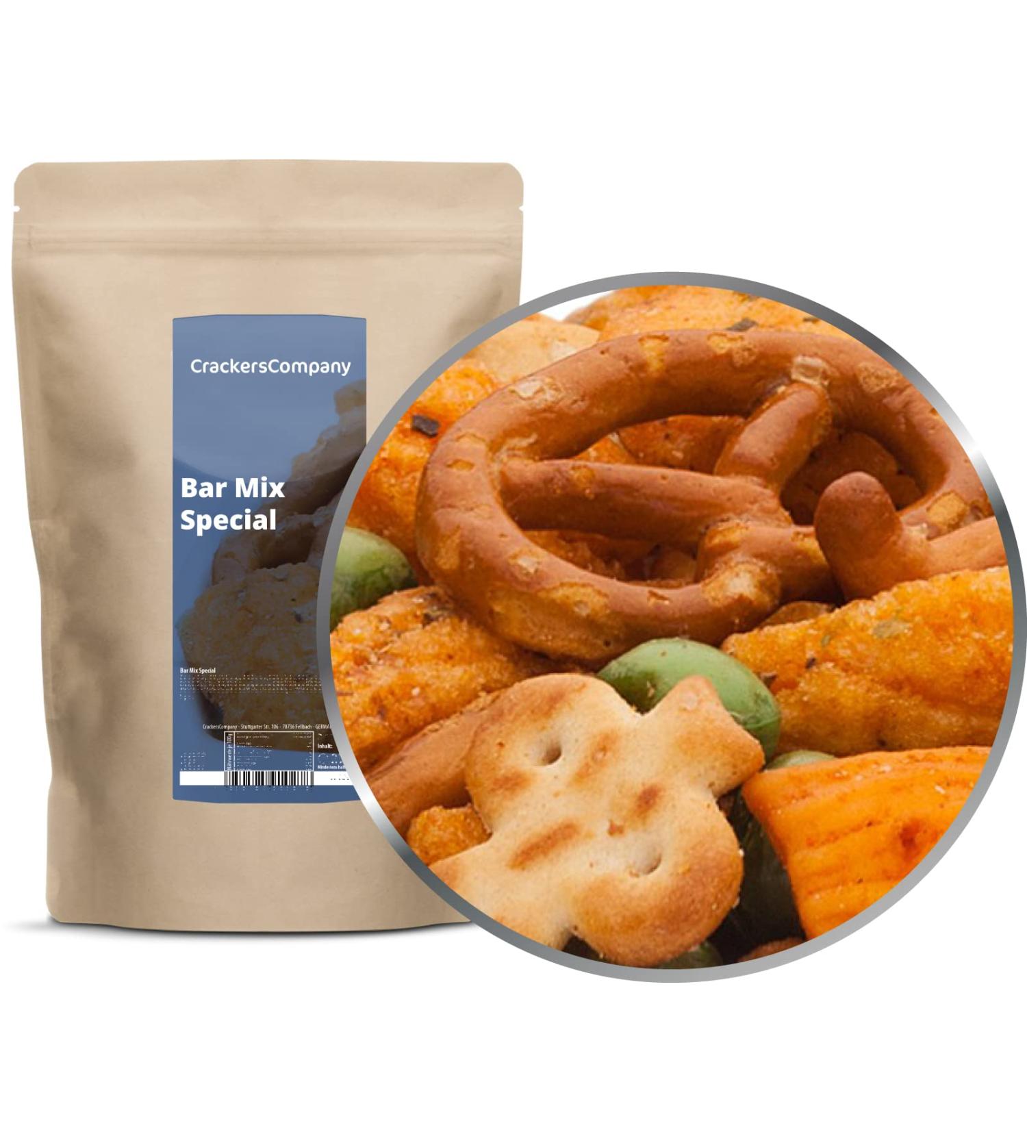  Crackerscompany 1 x 200g snack mix with salt biscuits and chickpea crackers and cocktail bar sauce - Buy Online on GoSupps.com