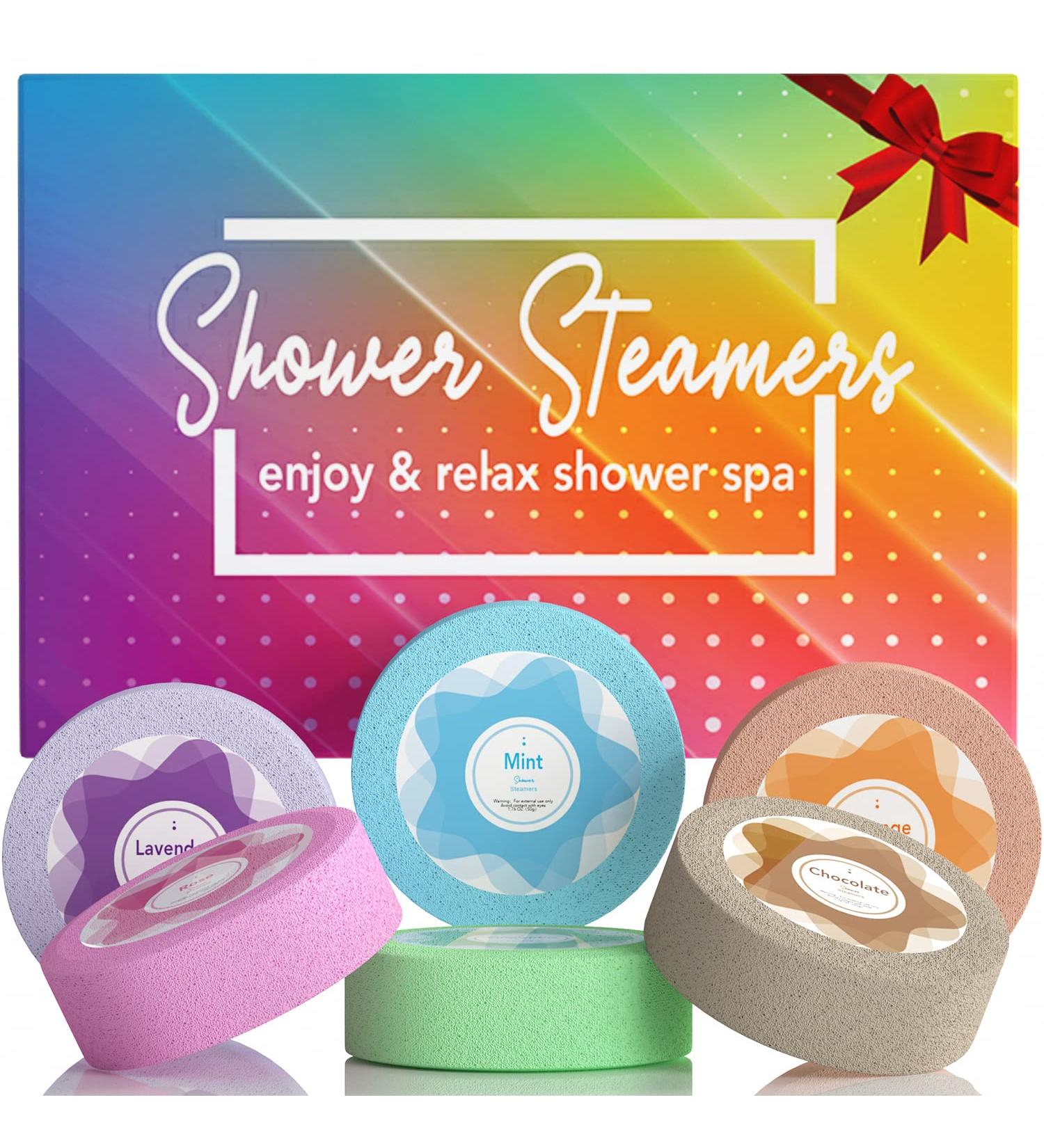 Shower Steamers Aromatherapy Variety Pack - Set of 6 Shower Bombs with Essential Oils for Self Care & Home Spa Relaxation - Great Gift for Birthday or Valentine's Day - Buy Online on GoSupps.com