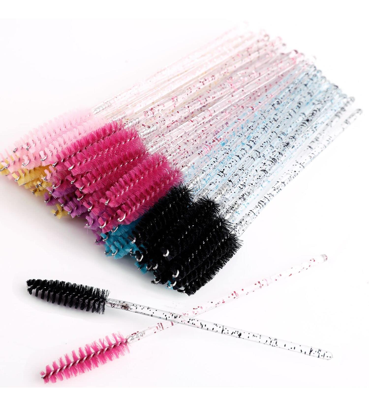 MSQ 60 PCS Disposable Eyelash Brushes - Lightweight Mascara Wands for Lash Extensions and Makeup - Multi-Colored - Buy Online on GoSupps.com
