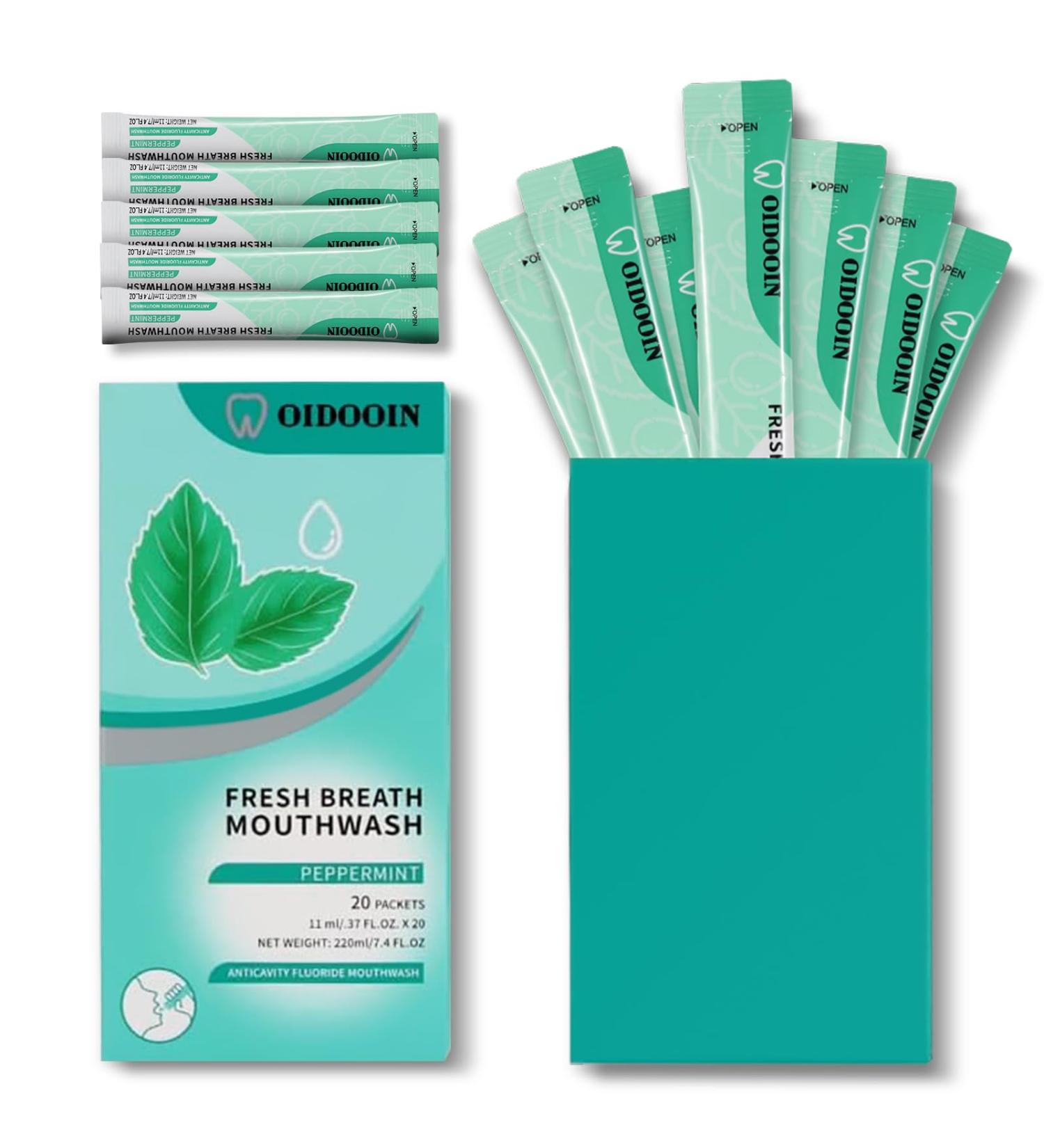 Travel Size Mouthwash - Individually Wrapped Mild Mint Fresh Breath (Pack of 20) | Perfect for Office & Dating Essentials - Buy Online on GoSupps.com