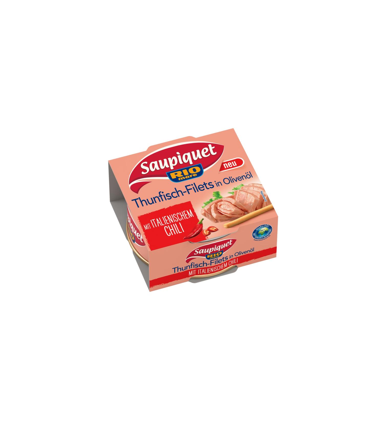 Saupiquet Rio Mare Tuna Fillets in Olive Oil with Italian Chilli - 130g Pack | Authentic Italian Taste - Buy Online on GoSupps.com