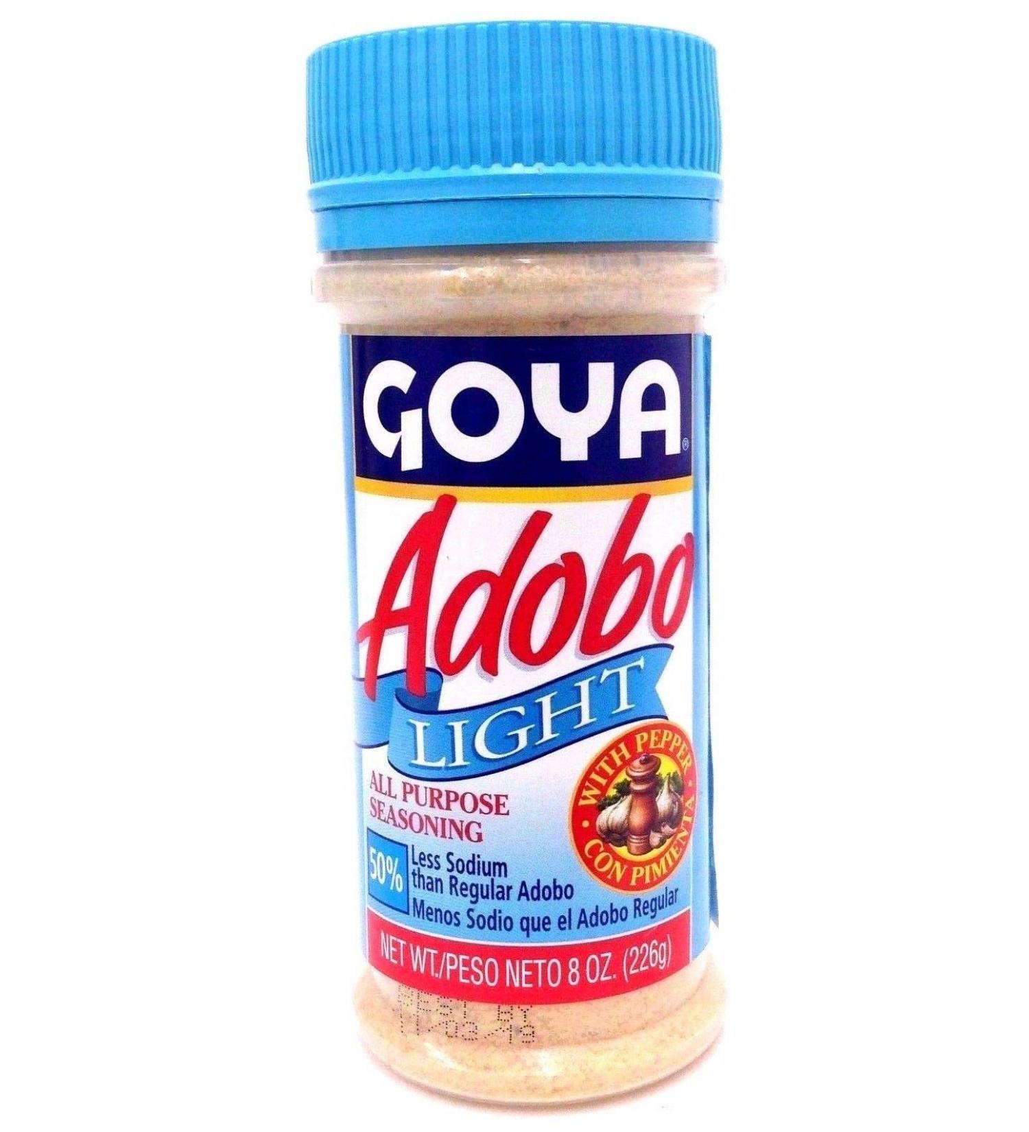 Goya Adobo Light Seasoning with Pepper - 8 oz | All-Purpose Seasoning Mix - Buy Online on GoSupps.com