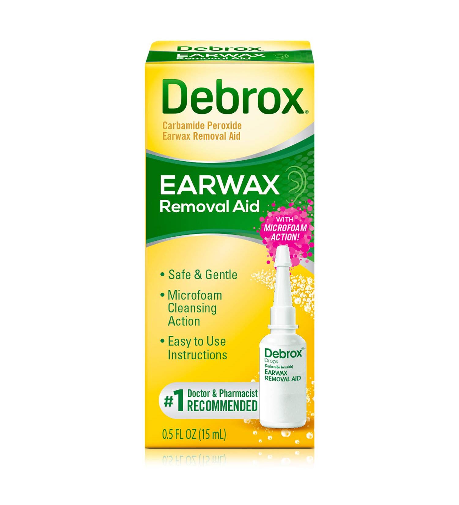 Debrox Earwax Removal Aid 0.5 fl oz â€“ Safe & Effective Ear Cleaning - Buy Online on GoSupps.com