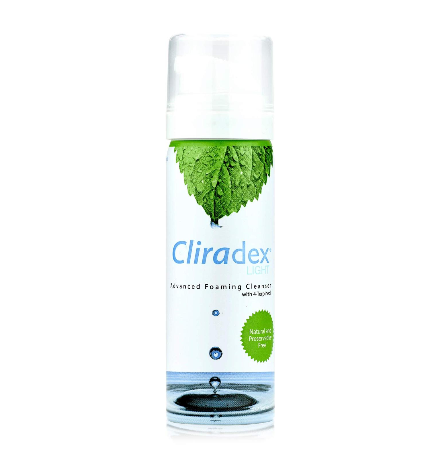 Cliradex Foam: Gentle Eyelid Cleanser & Eyelash Conditioner - 1.5oz | Safe Solution for Eyelid Hygiene & Daily Facial Cleansing - Buy Online on GoSupps.com
