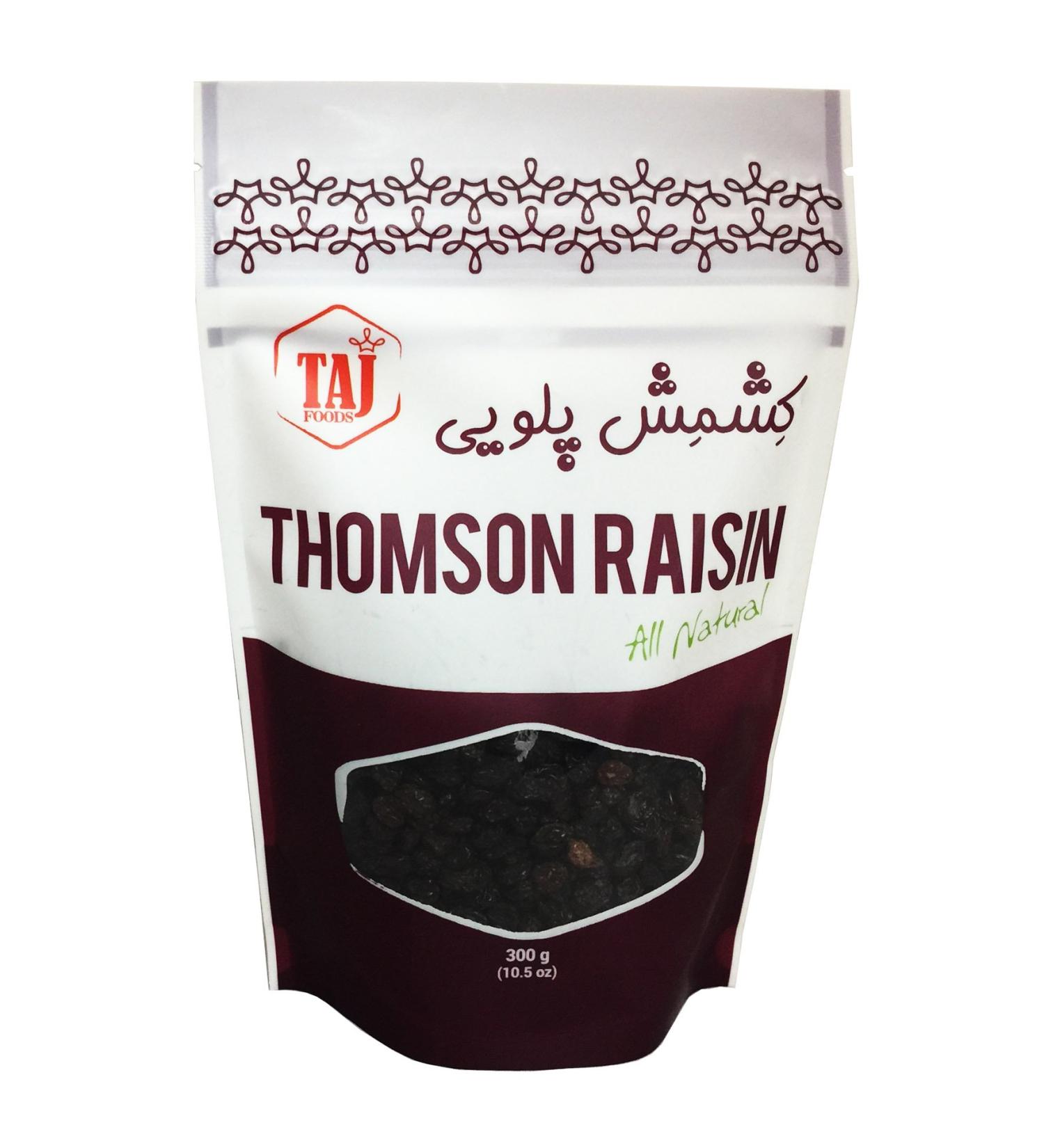 TAJ Foods Thompson Raisins 300 Grams - Buy Online on GoSupps.com