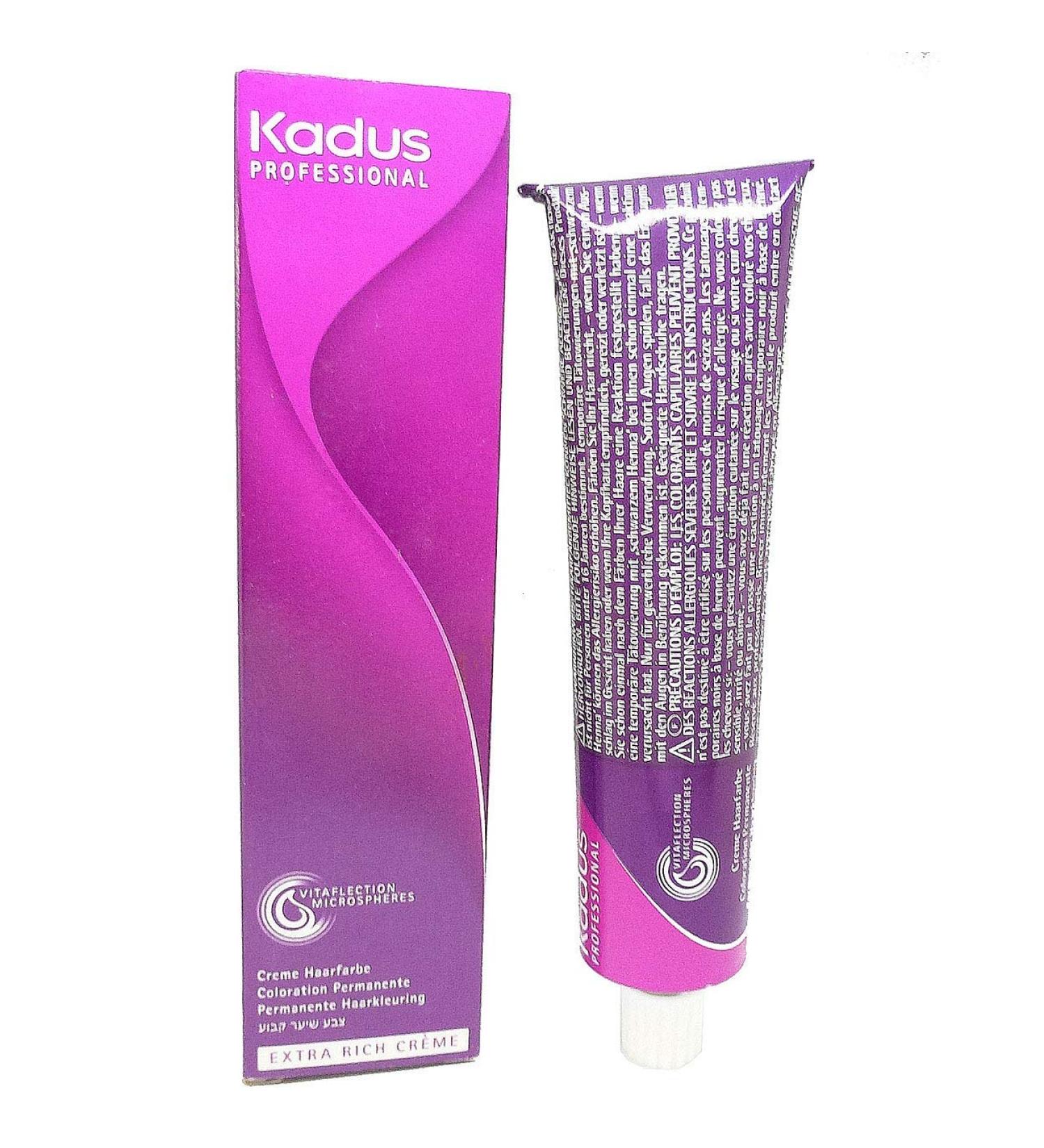 Kadus Professional Hair Color Coloration Creme Permanent 60ml - 07/75 Medium Blonde Brown Red/Mittelblond Braun Rot