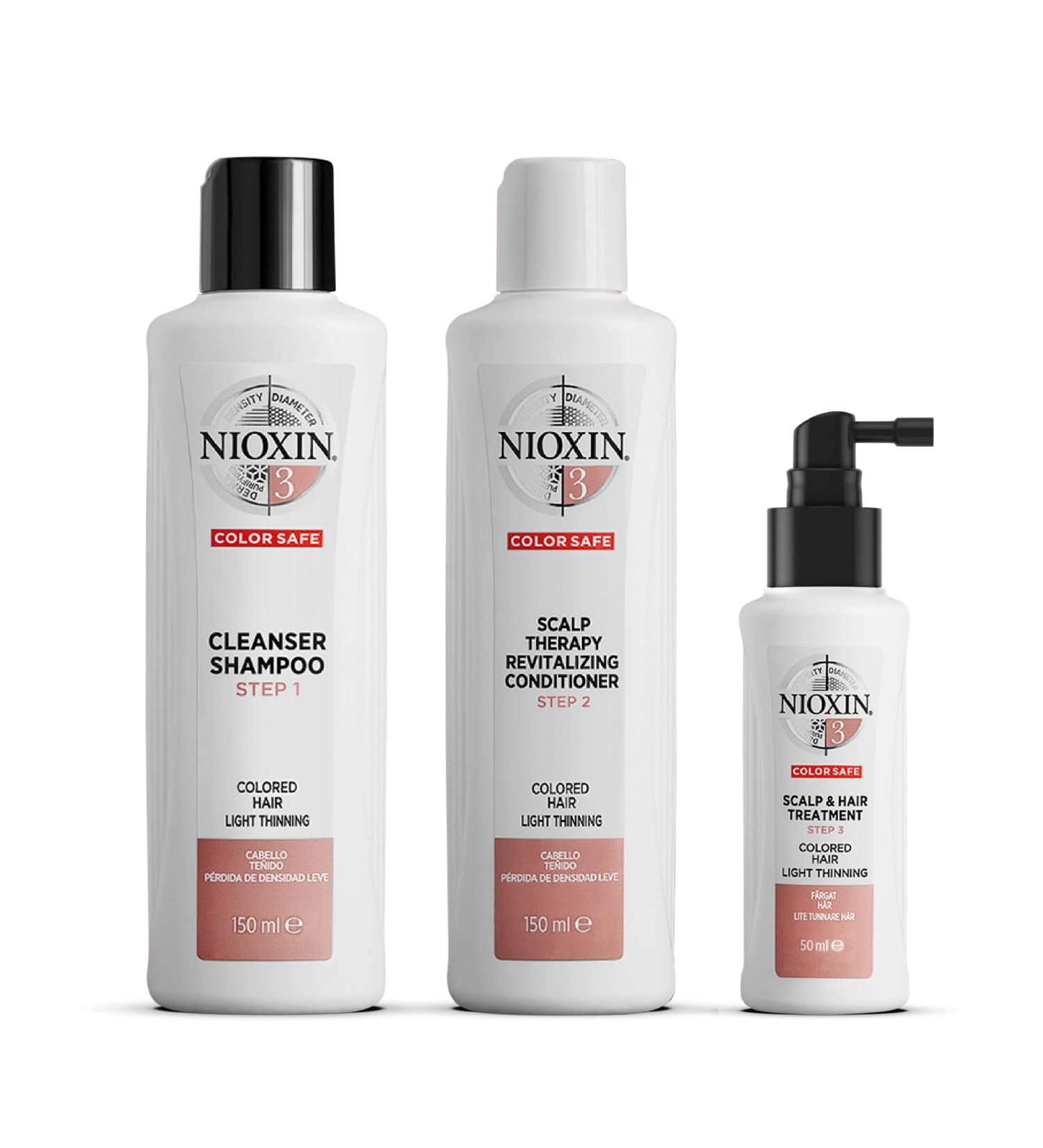 Nioxin System 3 Hair Care for Hair Loss - Professional Care for Colored & Thinner Hair | Buy Online Internationally - Buy Online on GoSupps.com