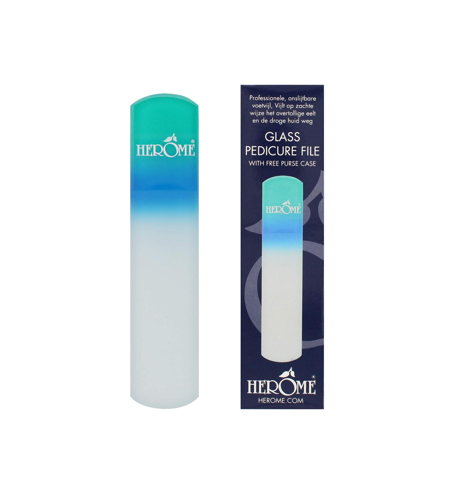 Herome Foot Care Glass Pedicure File - 2 Grits | Gentle Callus & Dry Skin Removal for Smooth Feet - Buy Online on GoSupps.com