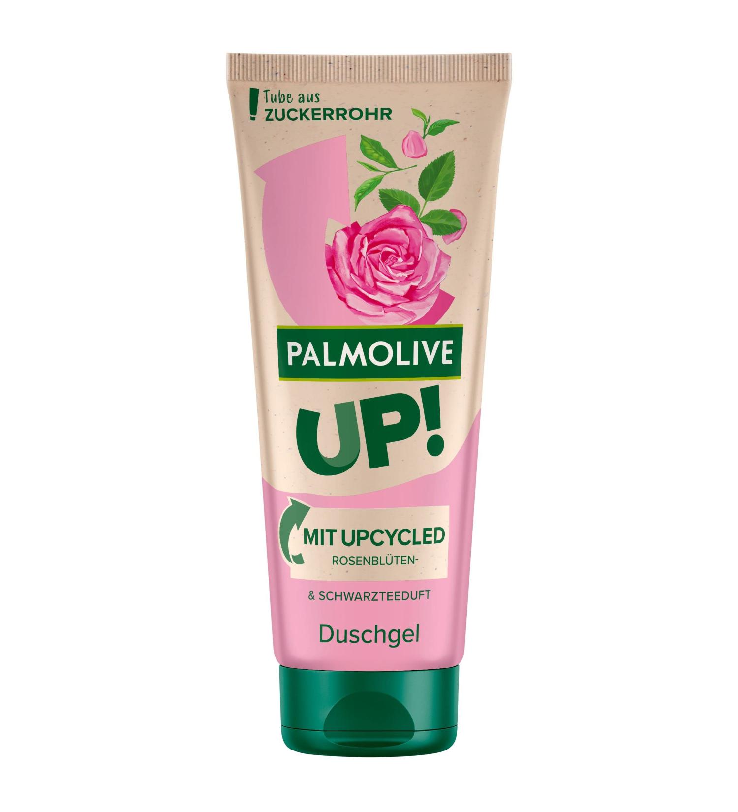  Palmolive Palmolive UP! Rose Petal & Black Tea Shower Gel 200ml with upcycled rose petal fragrance sustainable - Buy Online on GoSupps.com