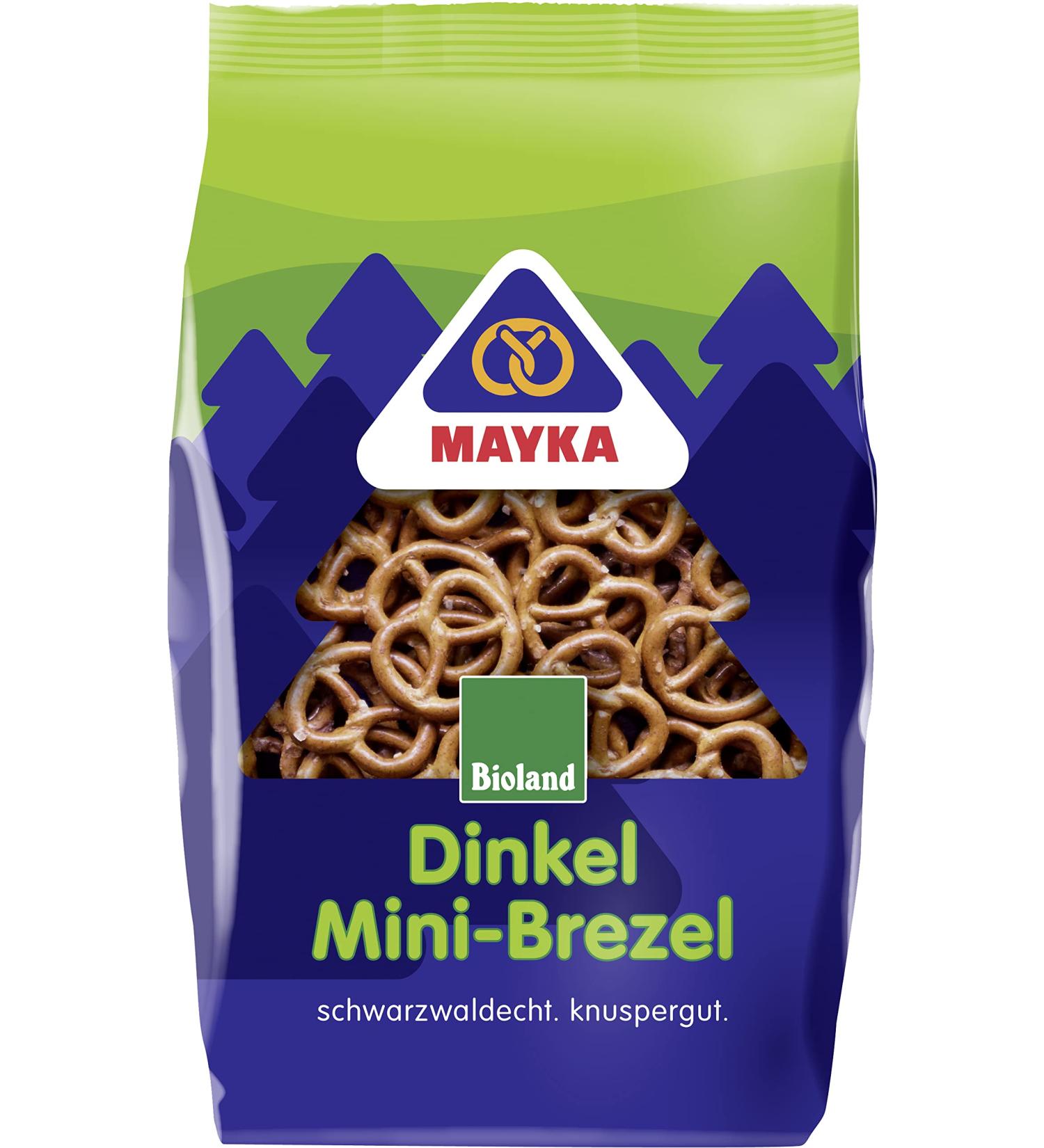 Mayka Organic Spelt Mini Pretzels (6 x 150 gr) 150 g (pack of 6)
