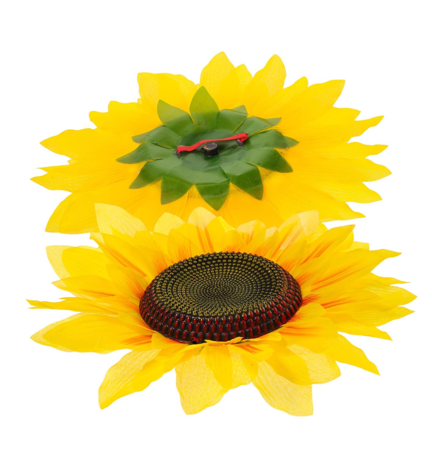 Gadpiparty 2pcs Holding Sunflower in Hand Children Playthings Sunflower Shaped Cloth Sunflower Head Ornaments - Buy Online on GoSupps.com