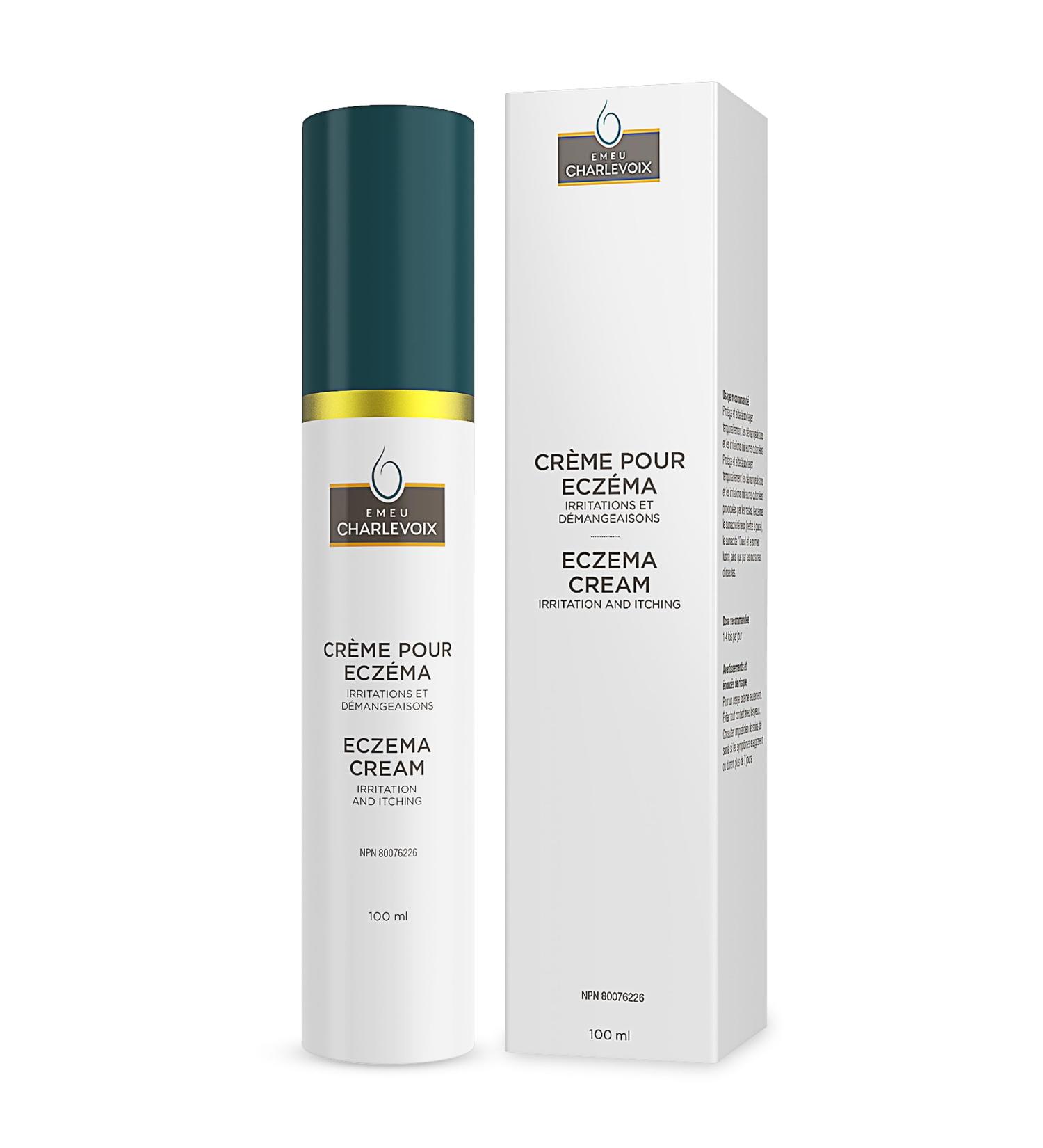 Emeu Charlevoix Eczema Relief Emu Oil Moisturizing and Healing Cream 100ml - Buy Online on GoSupps.com