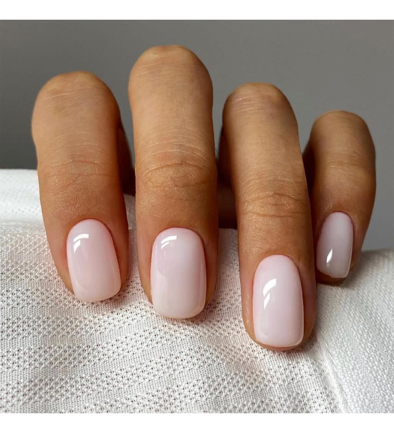 24Pcs Square Press On Nails Set with Glue & DIY Tools - Full Cover False Nails Tips for Women - Removable Nail Art (Pure Colour) - Buy Online on GoSupps.com