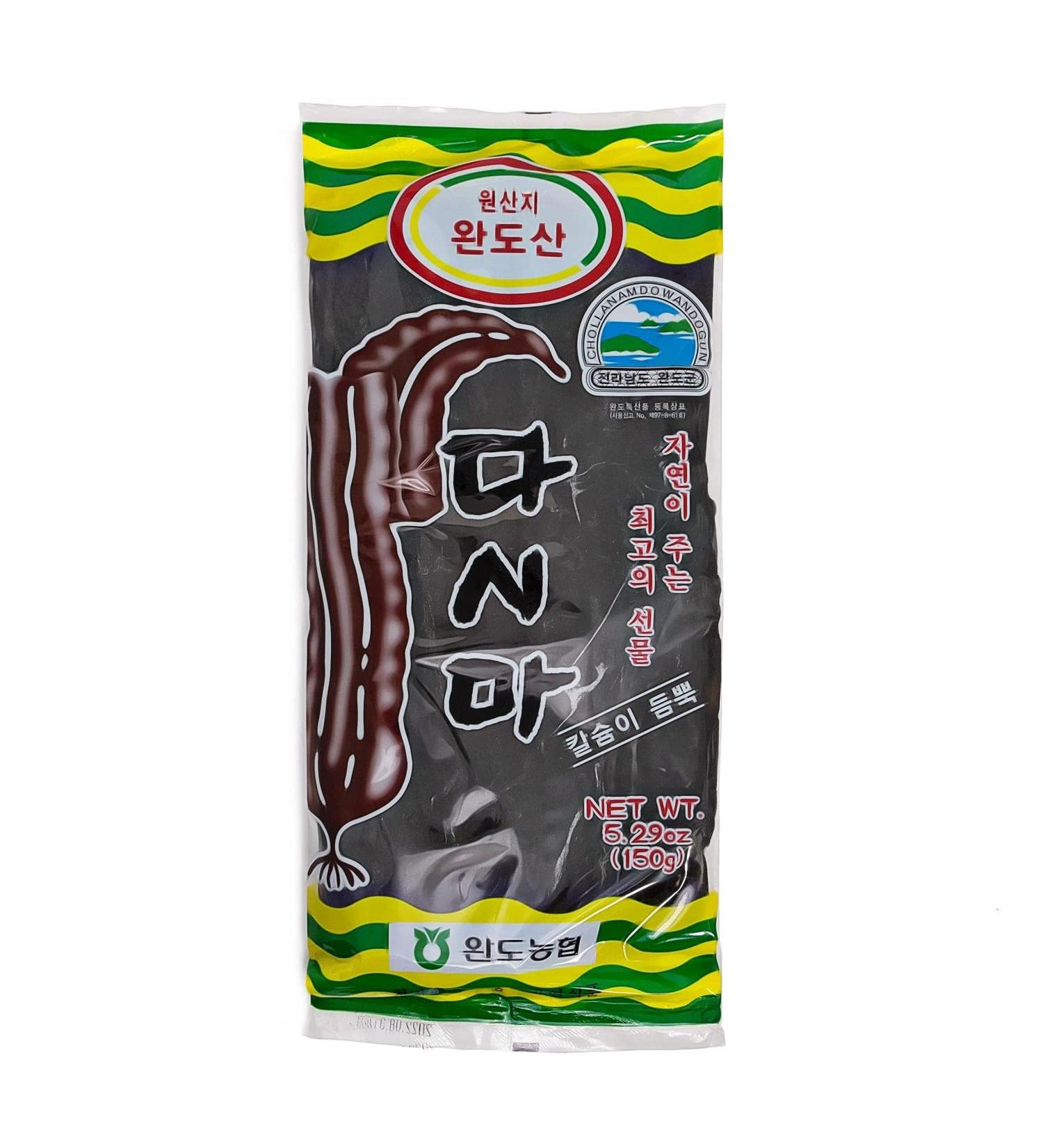 NongHyup Wando Dashima Kombu: 100% Dried Korean Seaweed for Dashi Broth (150g/5.29 oz) - Buy Online on GoSupps.com