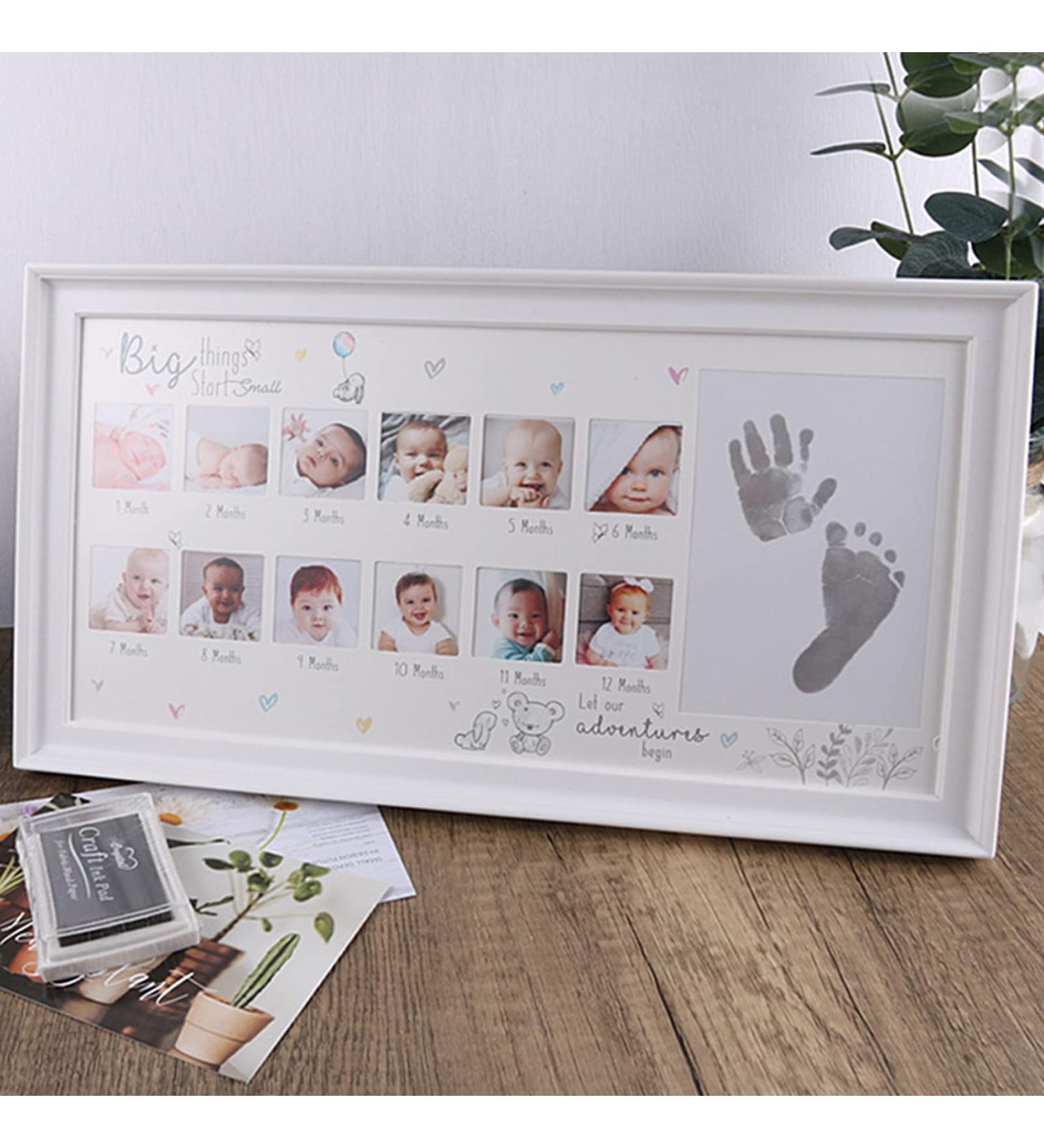 Mikytoper Baby Hand and Footprint Kit - Reusable Ink, Photo Frame - Perfect Anniversary or Baby Gift - Buy Online on GoSupps.com