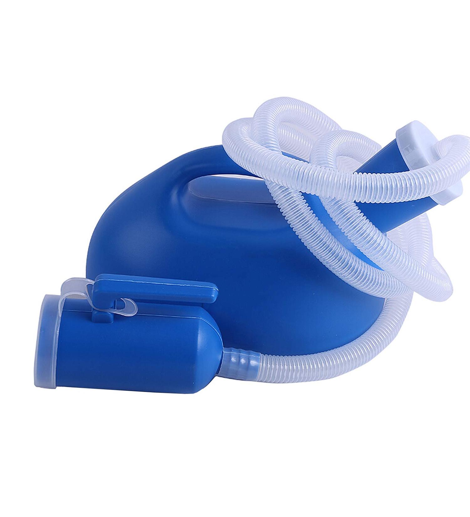 Men Urinal Men's Bed Urinal Universal Pee Collector Travel Toilet 2000ML with Lid and Drain Hose Male Convenient and Practical Urinal - Buy Online on GoSupps.com