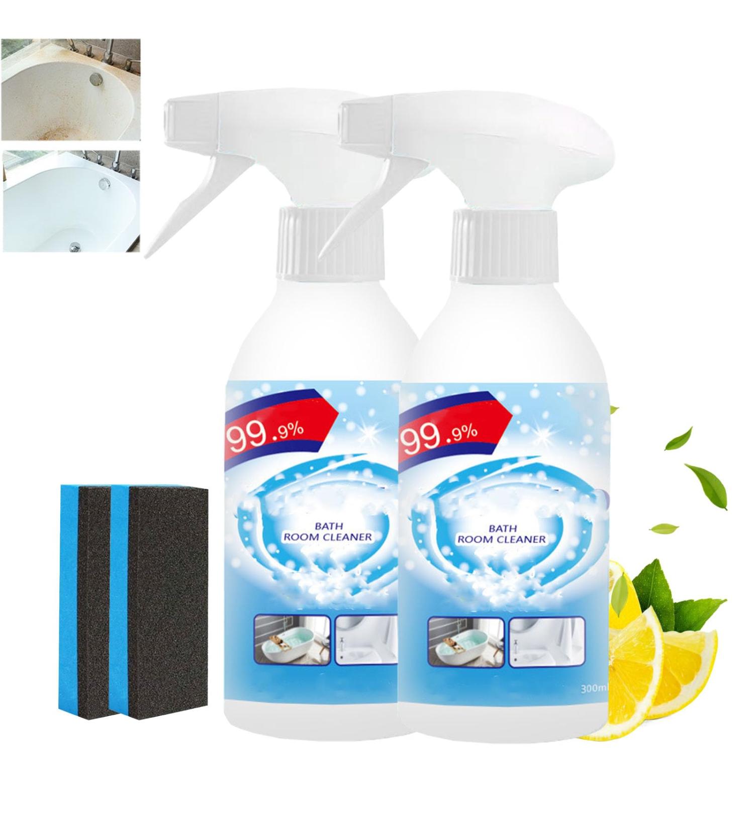 Quanyao Bathroom Cleaning Spray Quanyao Cleaning Spray Multipurpose Cleaning Spray for Bathroom Bathroom Cleaning Spray Cleaning Spray for Tubs and Mirrors 2pcs - Buy Online on GoSupps.com