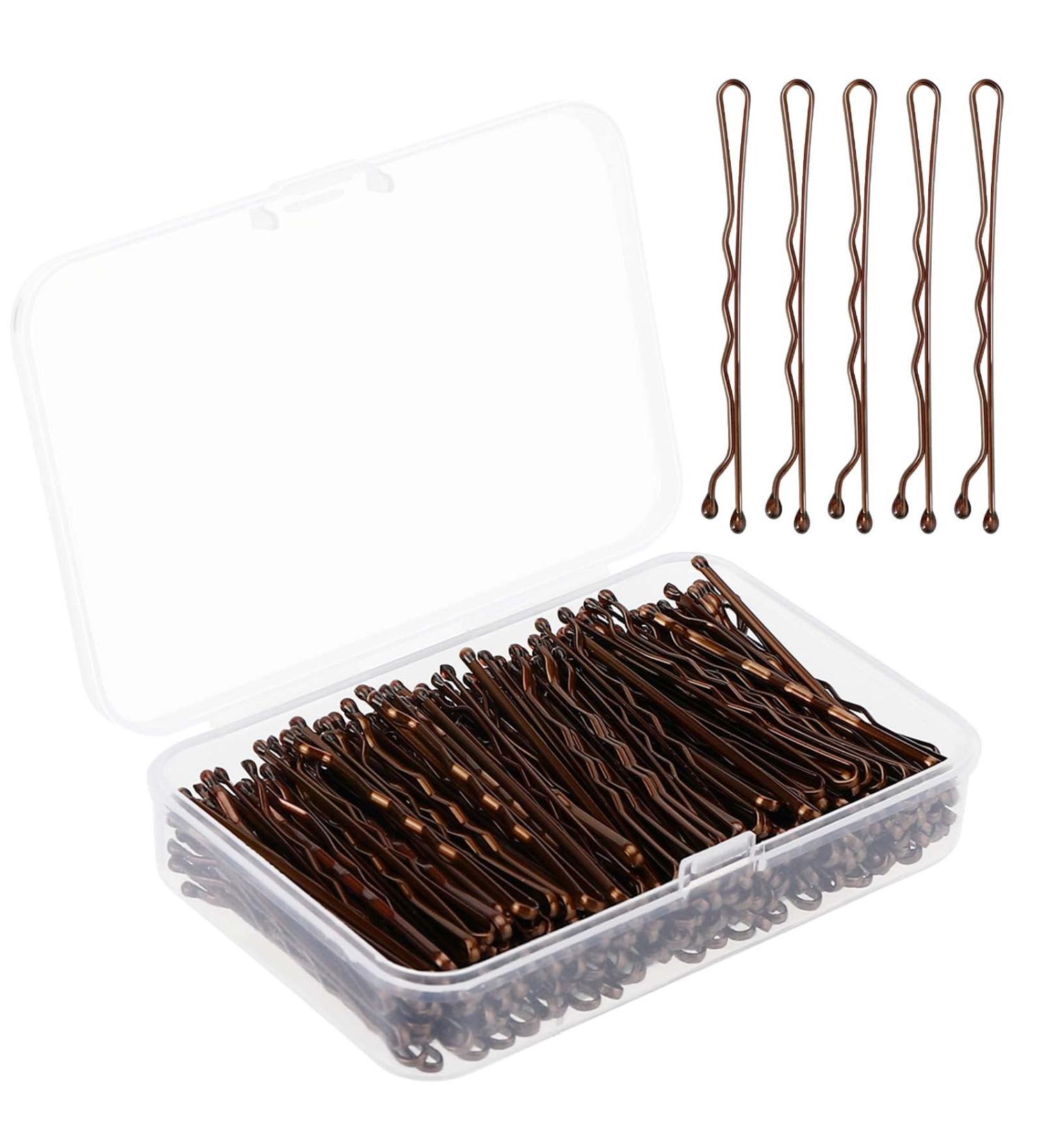 200 Hair Needles - Shaft Shape Hairpins for Women & Kids | Bulk Hair Clips & Jewelry in Brown | Stylish & Versatile Hair Accessories - Buy Online on GoSupps.com