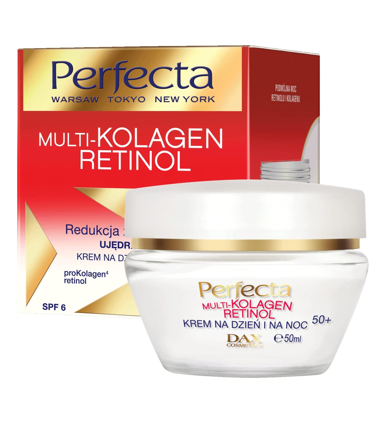 DAX Perfecta Multi Collagen Retinol Face Cream For Day And Night 50+ - 50ml - Buy Online on GoSupps.com