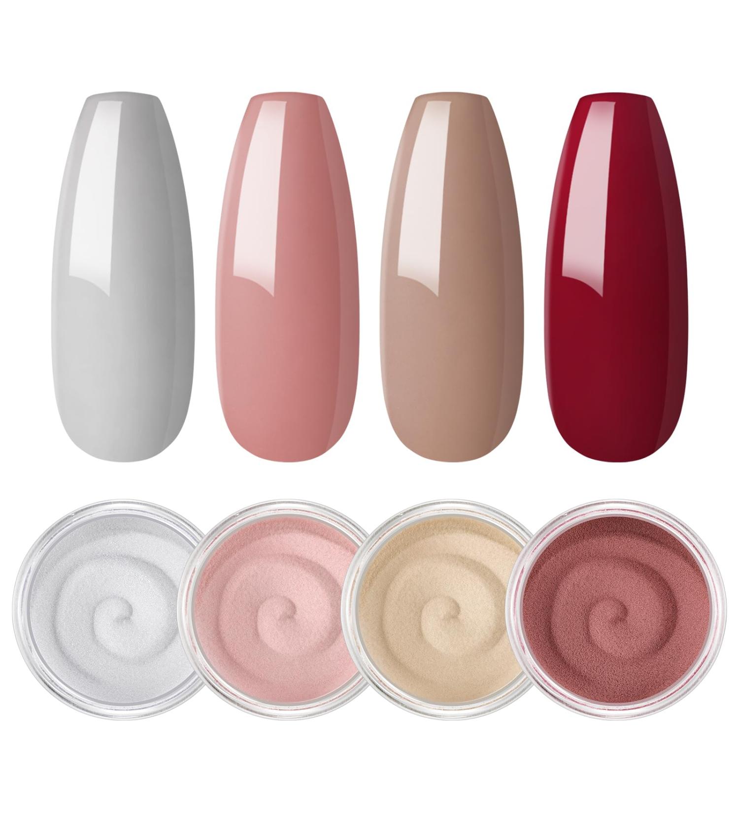 2G Dipping Powder Kit Nail Starter Nail 4PCS Dipping Powder System French Powder No Needed Nail Lamp Fast Dry Nail Art Manicure DIY Salon Gift Set for Women Girls DIY Nail Beginner Home Salon Gift color13 - Buy Online on GoSupps.com