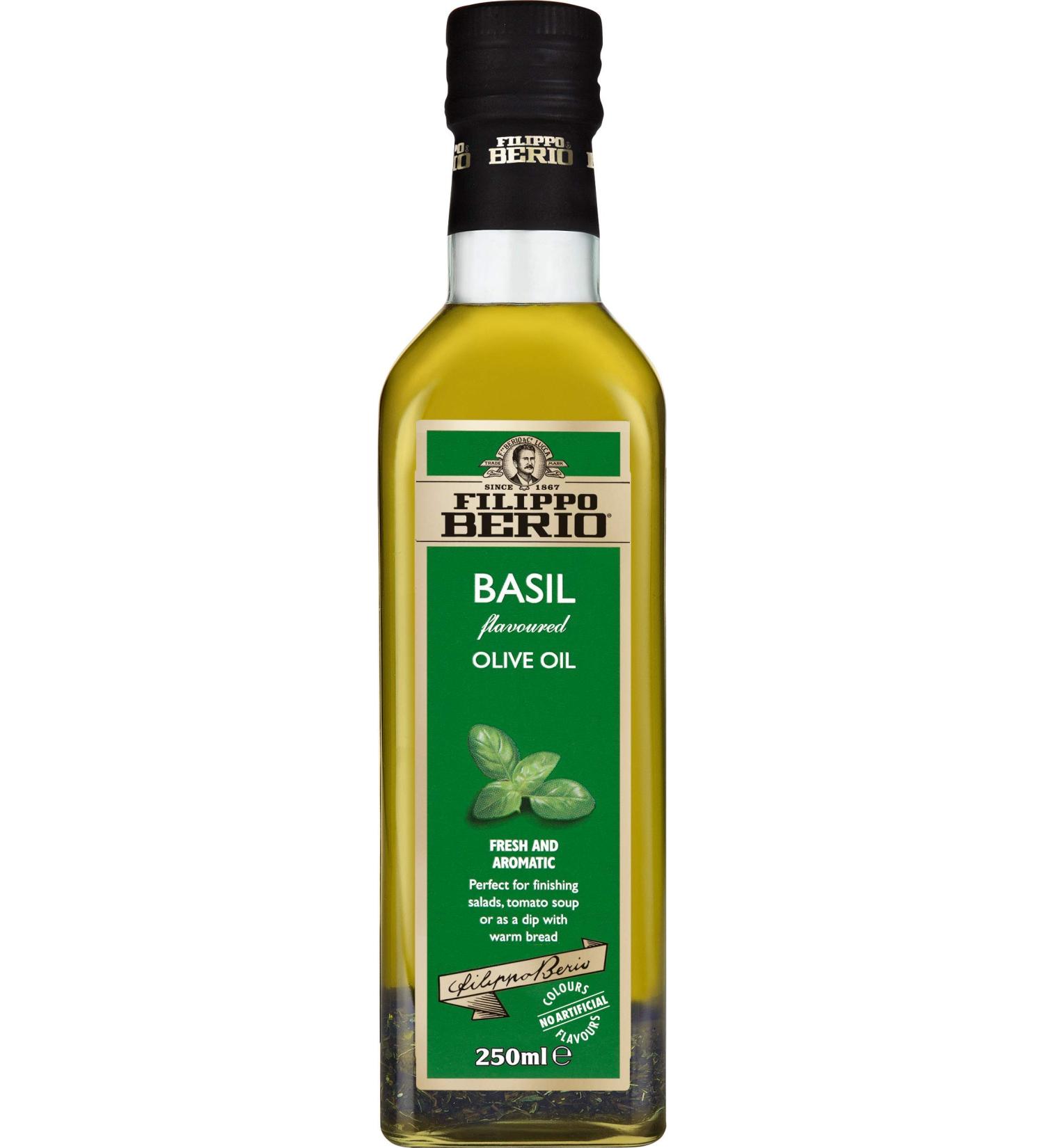 Filippo Berio Basil Extra Virgin Olive Oil 250 ml