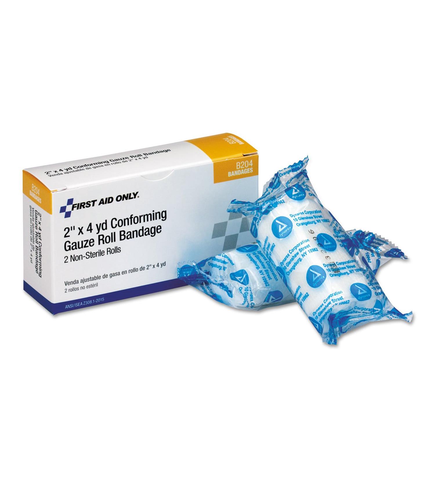 First Aid Only 71728 First Aid Only 2-Inch W 1 Ply Conforming Gauze Roll Bandage