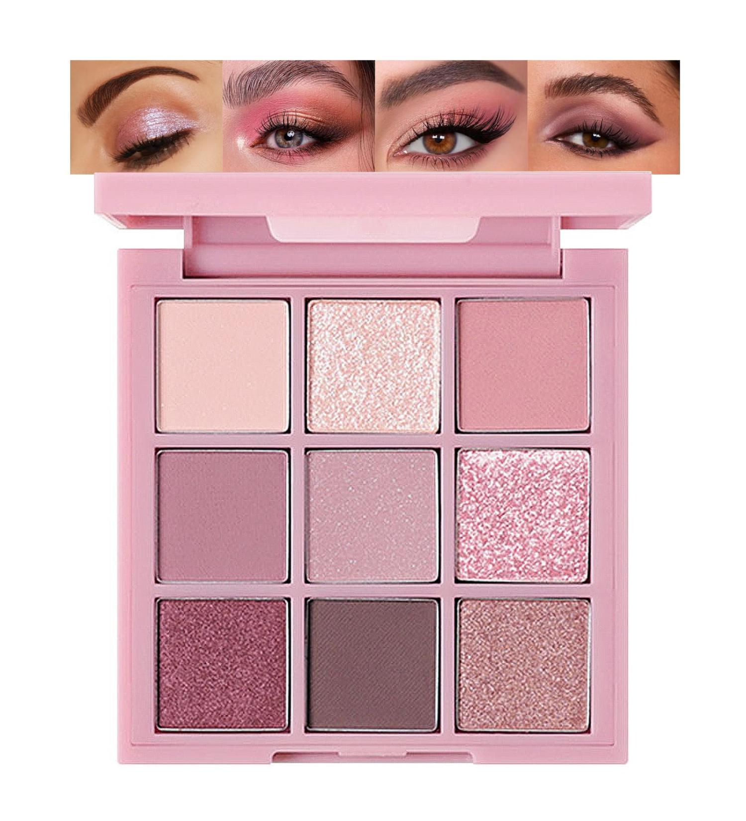 EONFAVE Pallet eyeshadow palette 9 colors highly pigmented blendable matte glossy waterproof and long lasting eye makeup palette - Buy Online on GoSupps.com