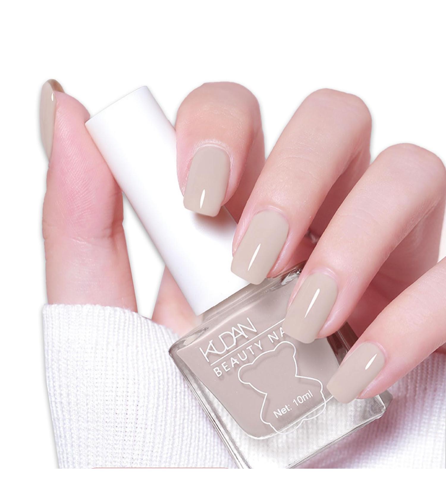 TBeautfave Milk White Nail Varnish Apricot Nail Polish Quick Dry Long Lasting Nail Polish Non-Toxic Nude Nail Polish No Need Cure Polish Nail Varnish at Home Manicure 21 Camel - Buy Online on GoSupps.com