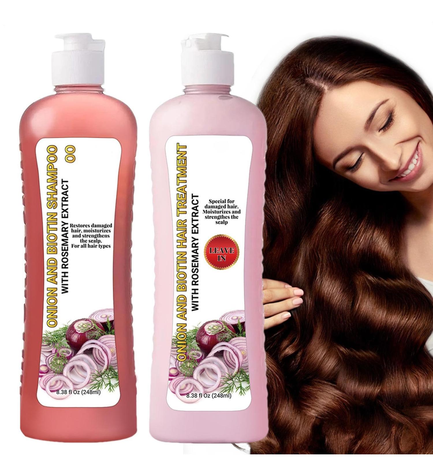  Ziennhu Biotin Onion and Rosemary Shampoo | Strengthening Formula for Thicker Longer Hair | Nourishing Scalp Care Shampoo with Onion Extract B - Buy Online on GoSupps.com