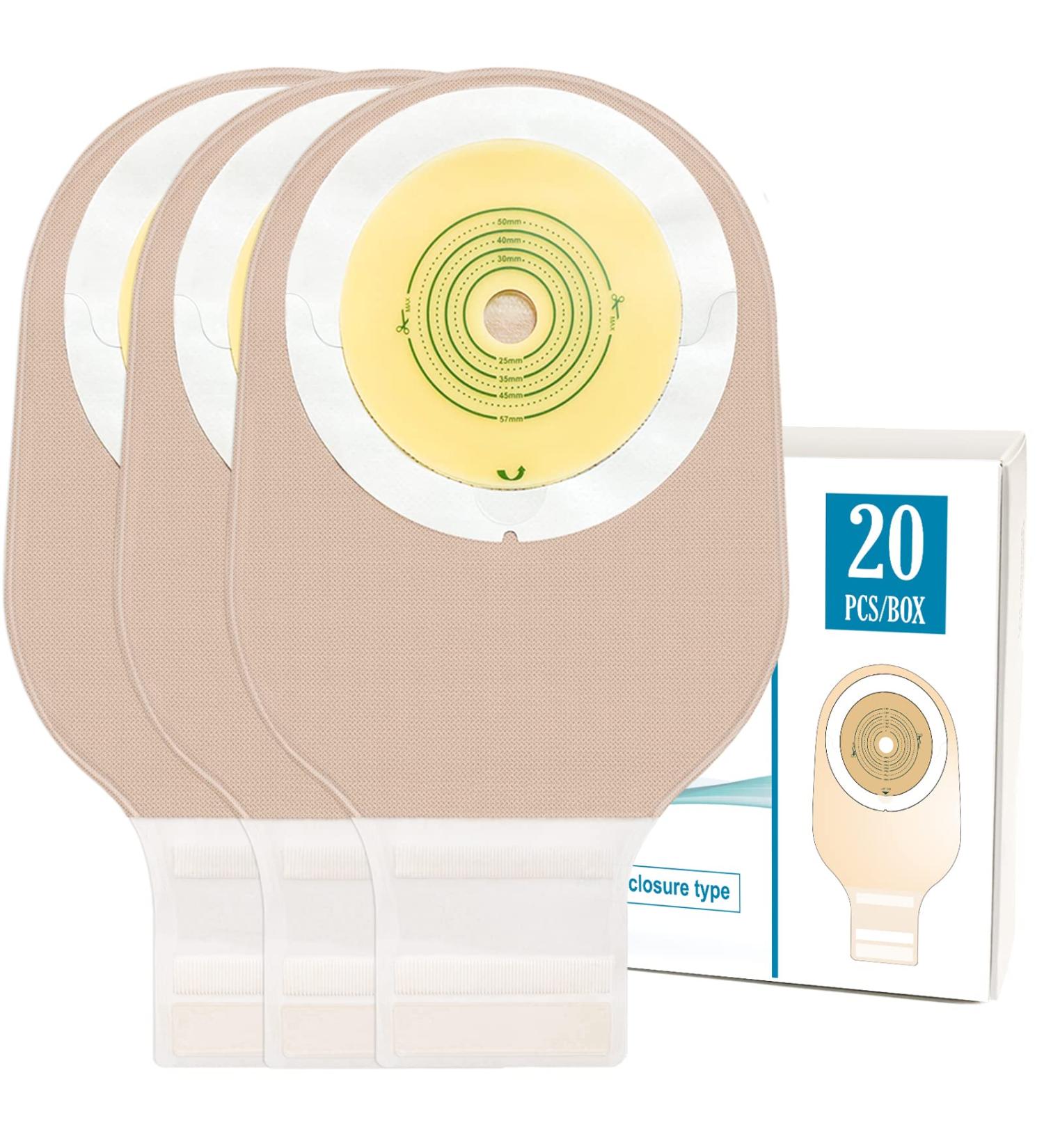 Ceeport 20 PCS Colostomy Bags - Drainable Ostomy Pouch for Ileostomy Stoma Care - Odor Resistant - Cut-to-Fit Type 1 - Buy Online on GoSupps.com