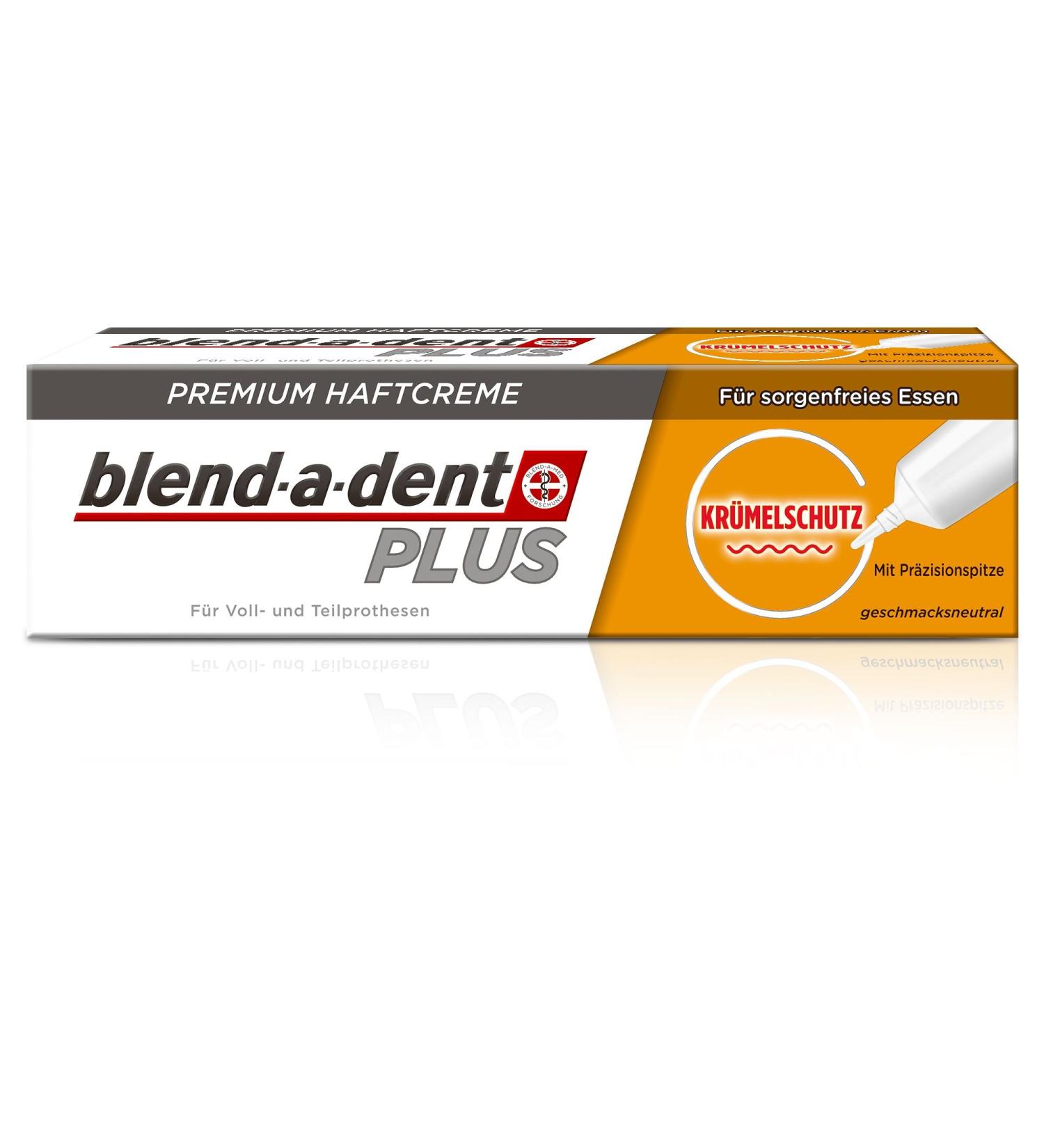 Blend-a-dent PLUS Crumb Protection Adhesive Cream - Premium Formula Pack of 3 (3 x 40g) for Strong Hold & Comfort - Buy Online on GoSupps.com