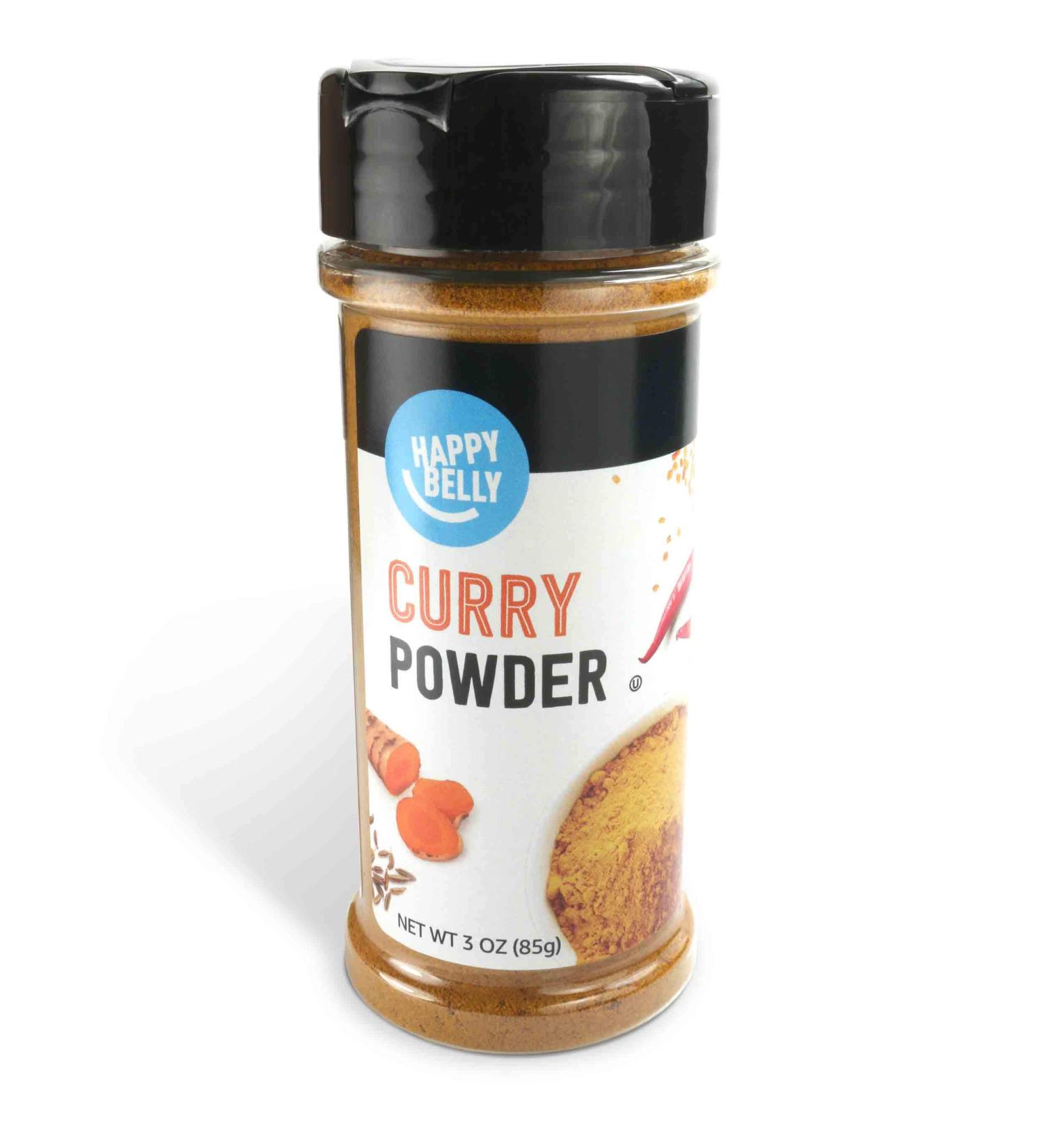 Happy Belly Curry Powder 3oz - Amazon Brand | Authentic Indian Spices - Buy Online on GoSupps.com