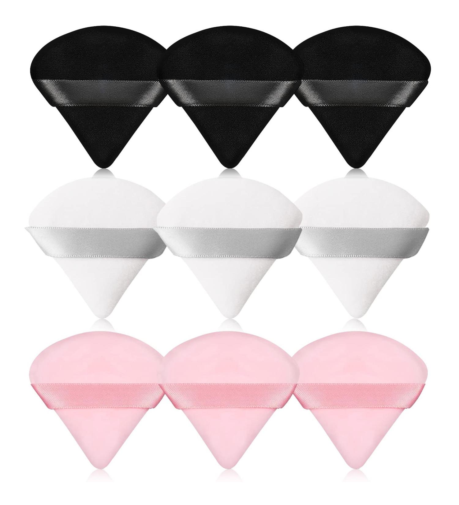 Pimoys 9-Piece Triangle Powder Puff Set - Soft Velour Makeup Sponges for Flawless Makeup Application - Buy Online on GoSupps.com