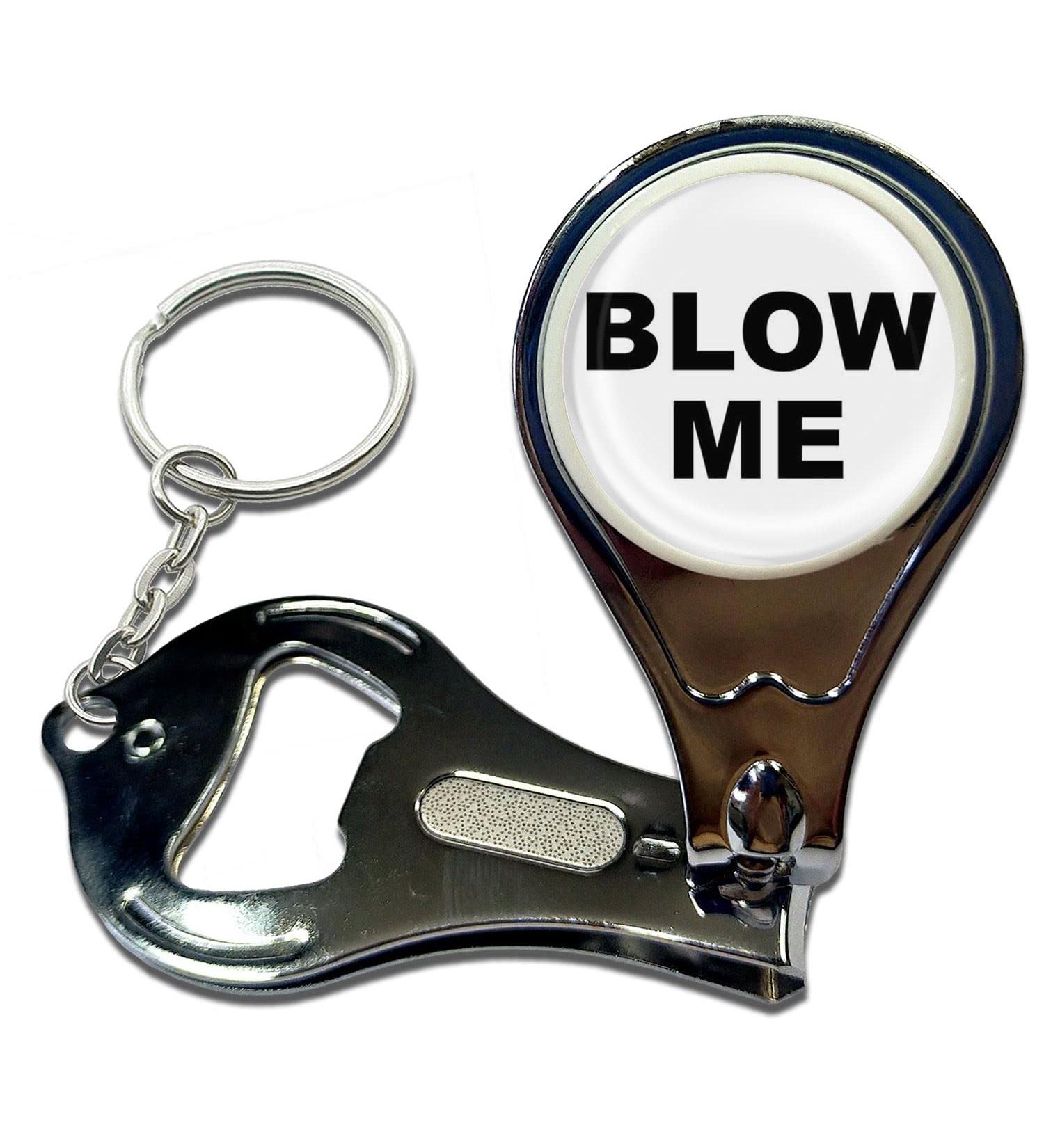 BadgeBeast.co.uk Blow Me - Key Ring Bottle Opener and Nail Clipper - Buy Online on GoSupps.com
