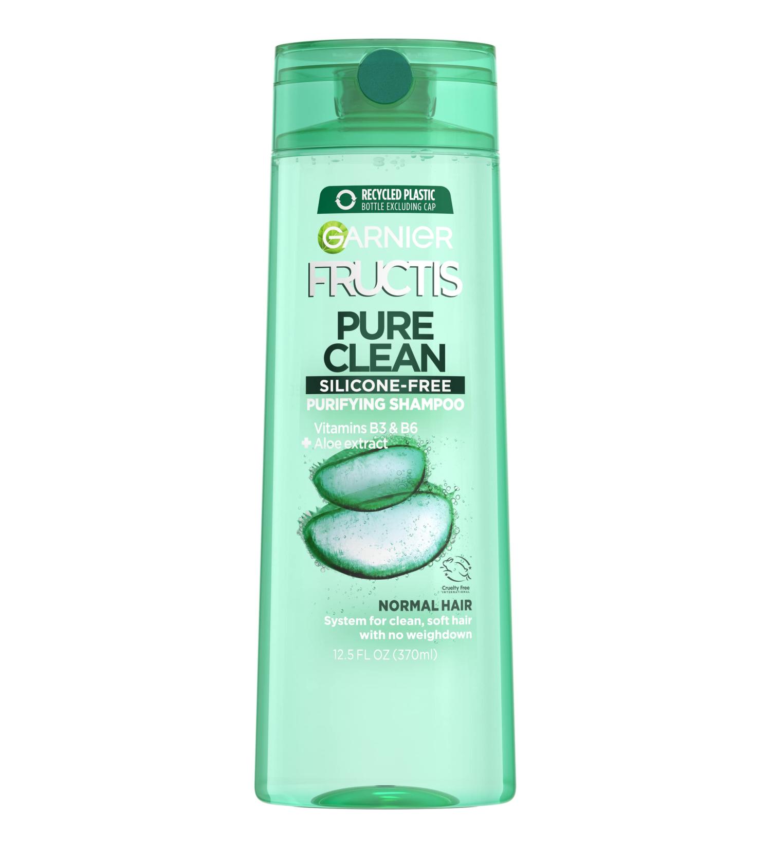 Garnier Fructis Pure Clean Fortifying Shampoo with Aloe - 12.5 fl oz (370 ml) | Strengthen & Nourish Hair - Buy Online on GoSupps.com