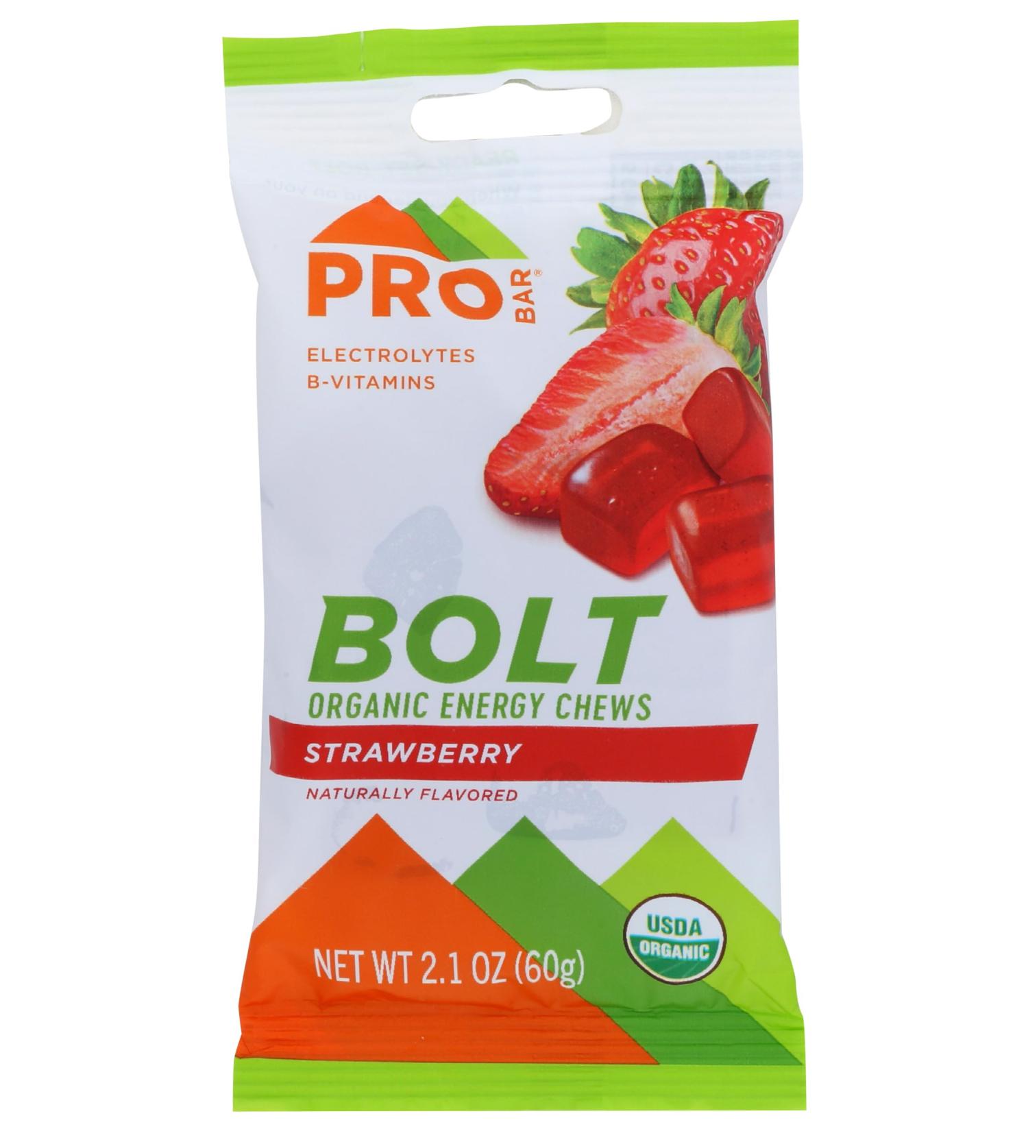 Buy Probar Organic Strawberry Energy Chews - Non-GMO 2.1oz Pack of 12 | Healthy Snacks Worldwide Shipping - Buy Online on GoSupps.com