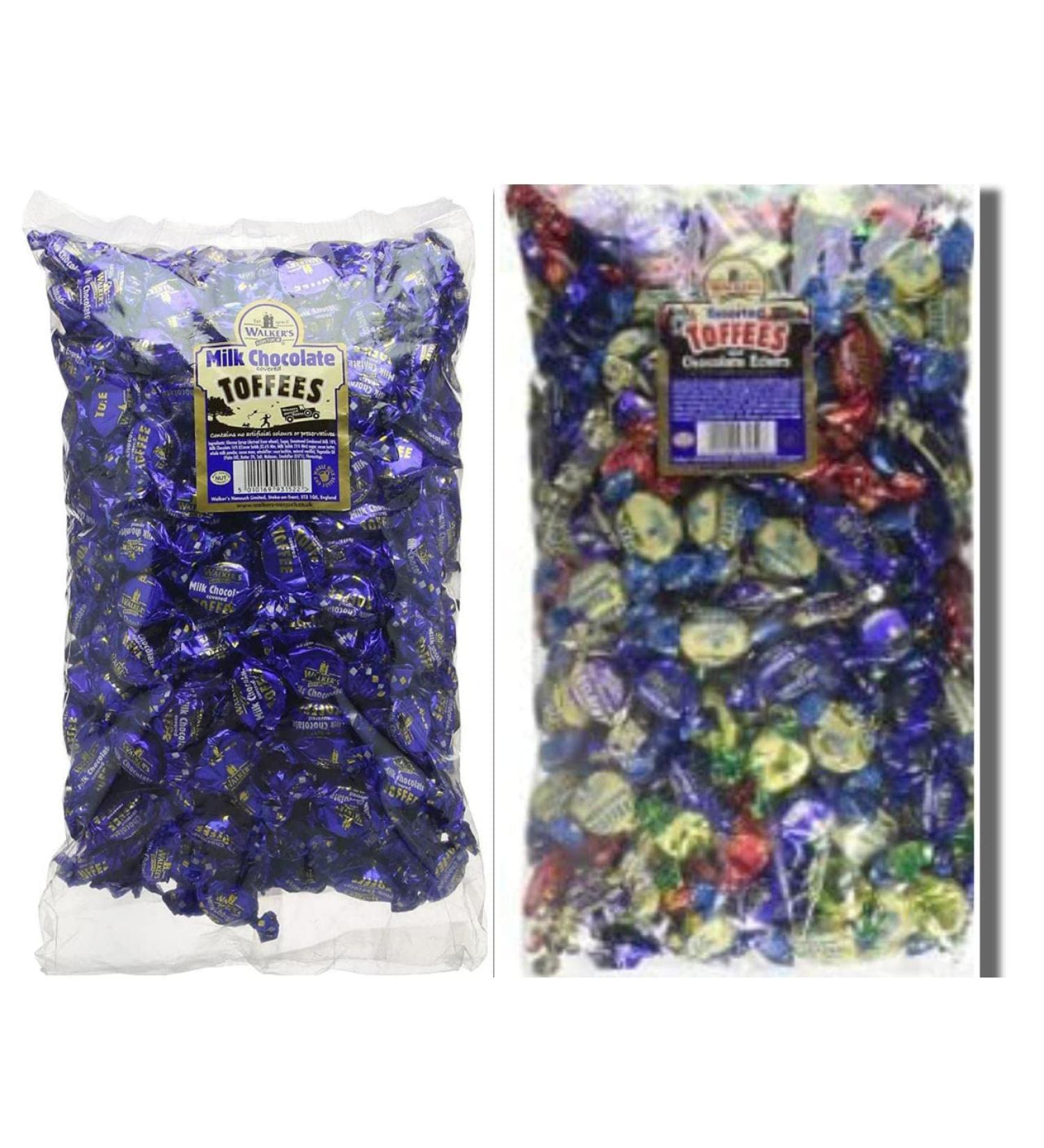 Walkers Milk Choc Covered Toffee & Walkers Assorted Toffee 500 G Each Delicious Tasty And Twisty Treat Gift Hamper For Birthday Christmas Sold By Kidzbuzz - Buy Online on GoSupps.com