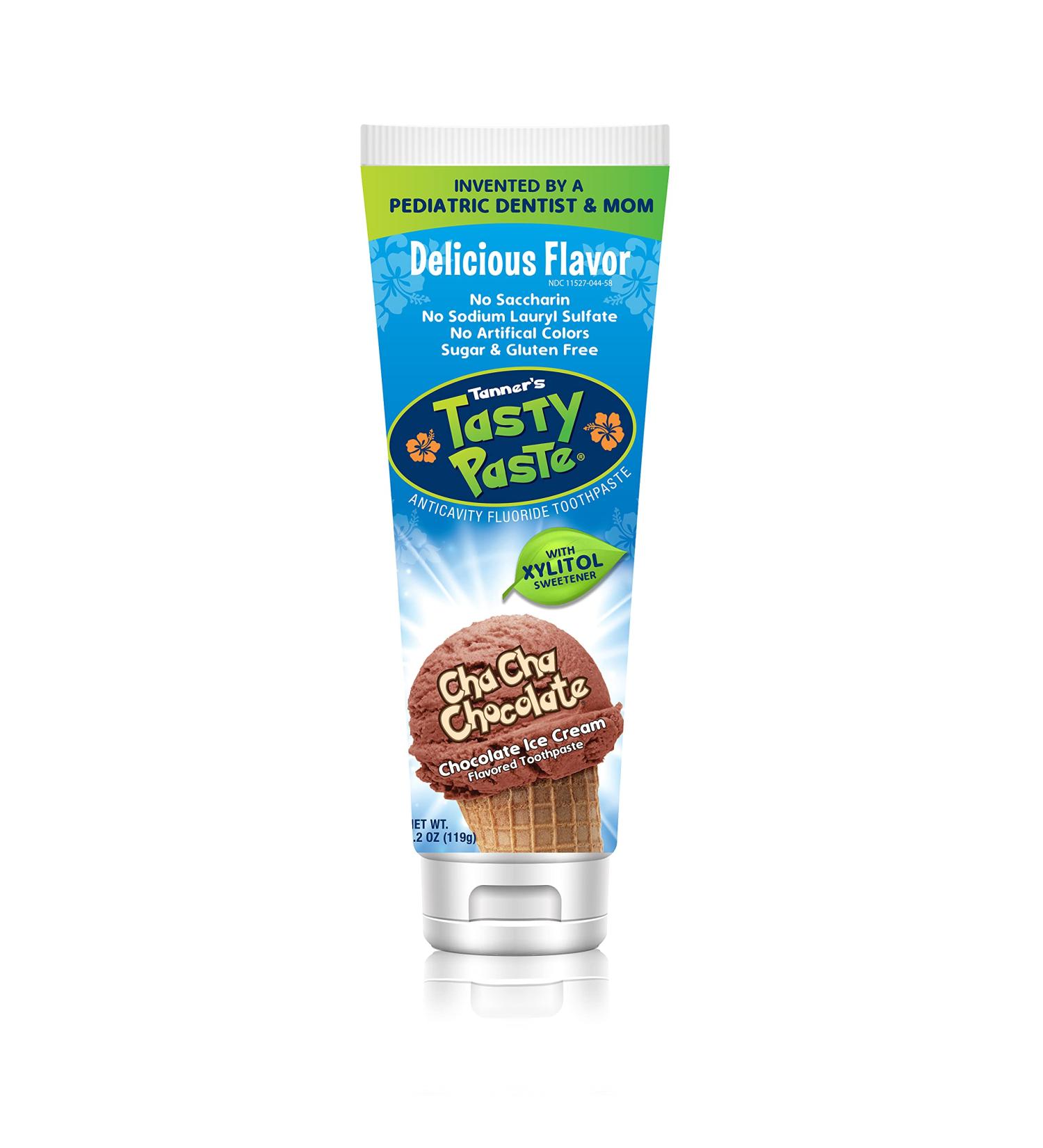 Tanner's Tasty Paste Cha Cha Chocolate - Kids Fluoride Toothpaste, Chocolate Flavored (4.2 oz) - Buy Online on GoSupps.com